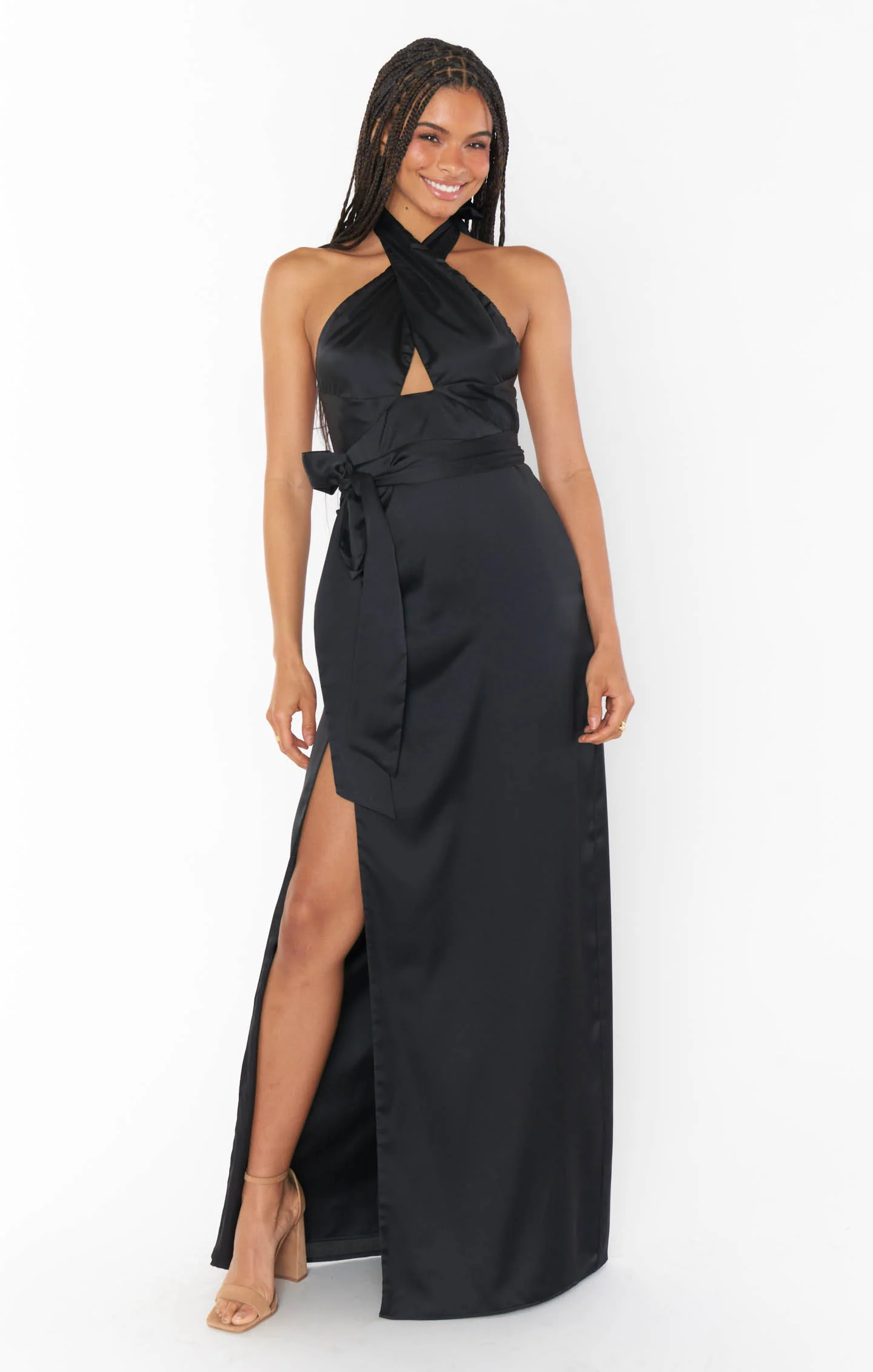 Adele Halter Maxi Dress