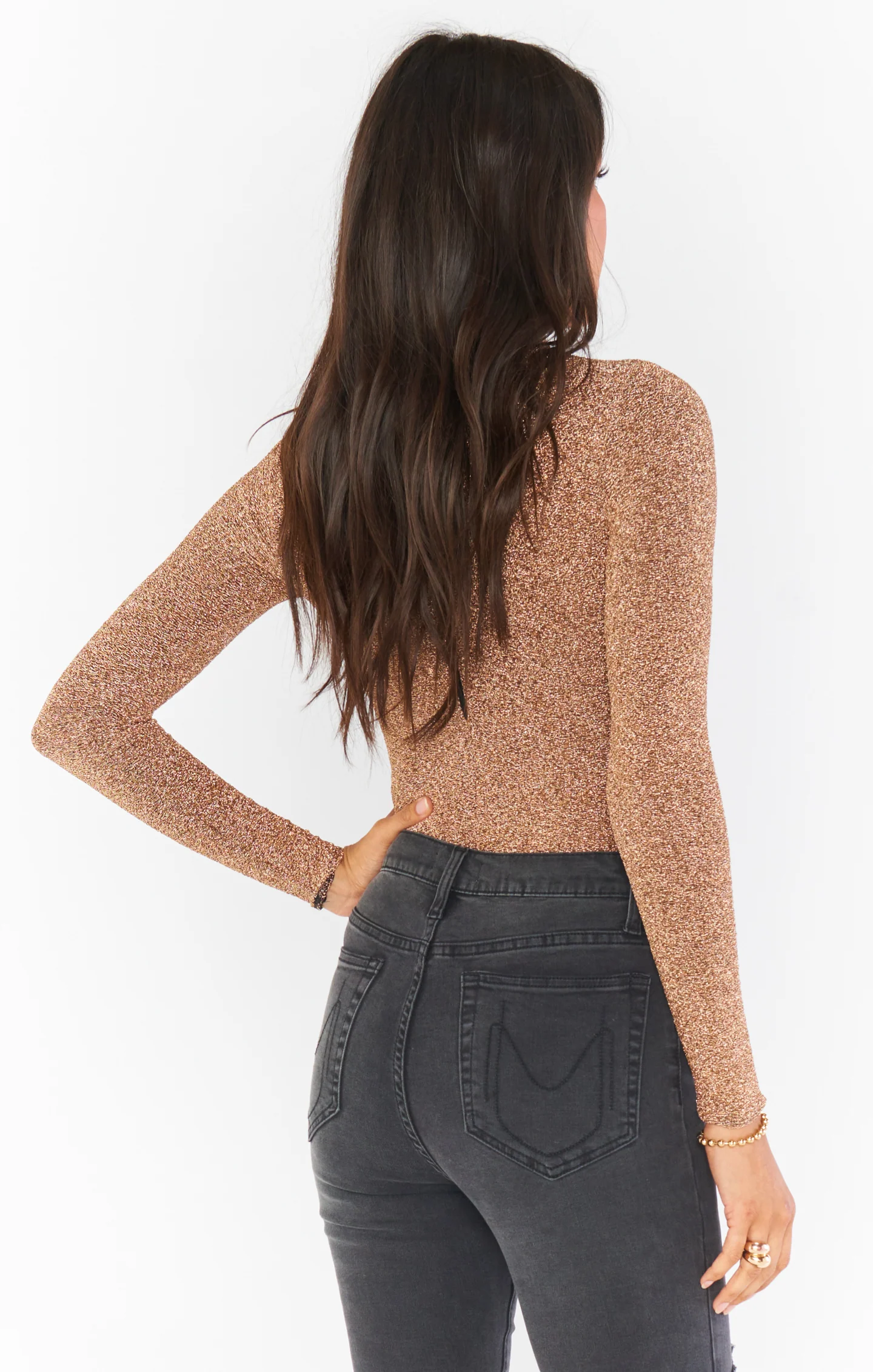 Party Time Bodysuit ~ Gold Shimmy Shine