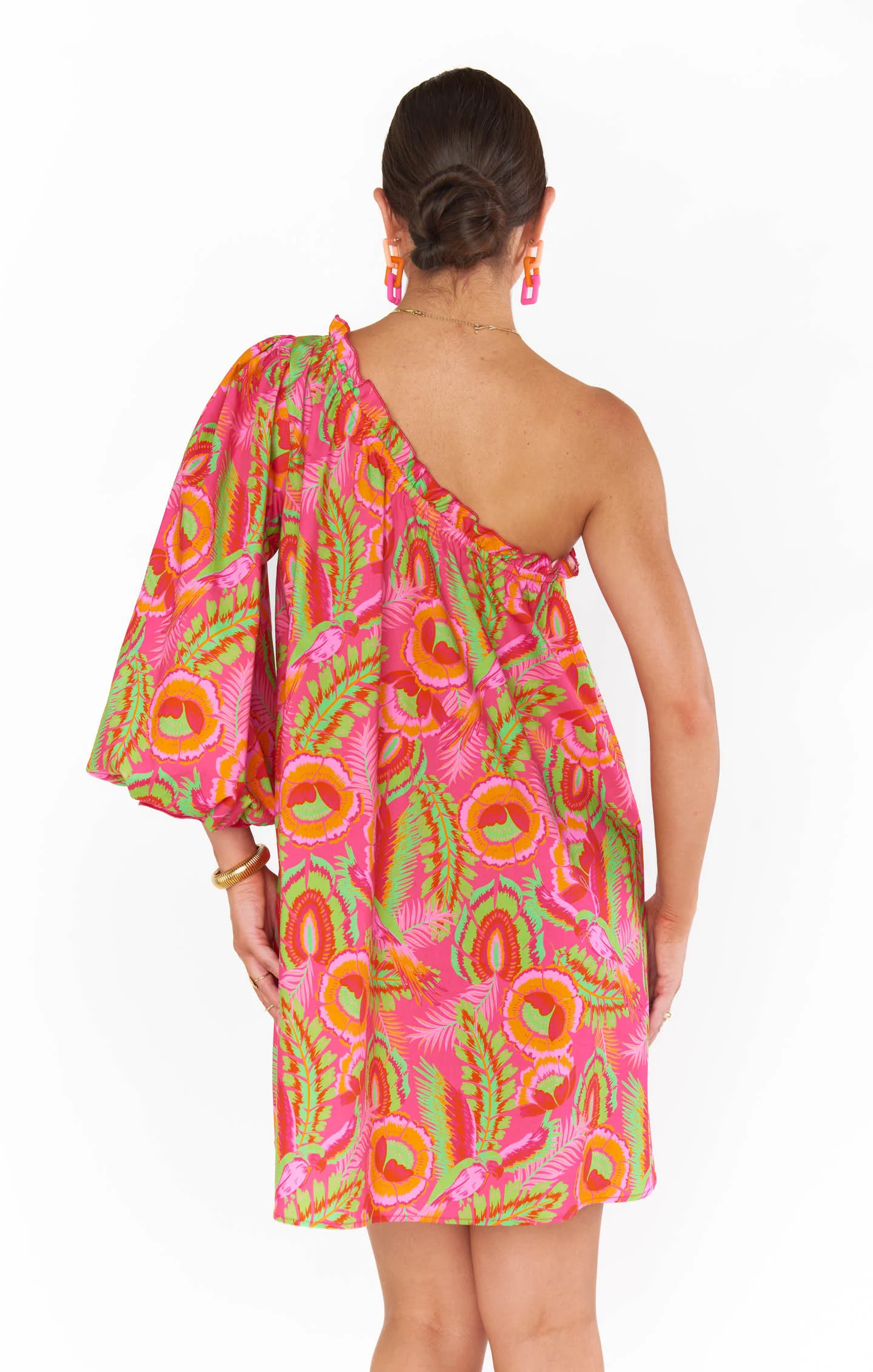 High Volume Mini Dress ~ Paradise Palms