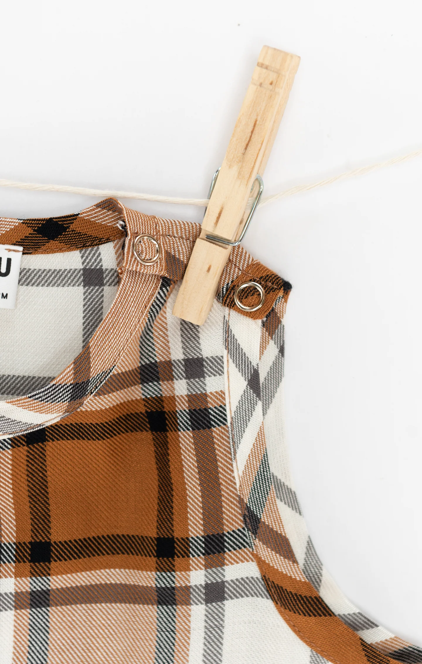 The Case Onesie ~ Tan Plaid