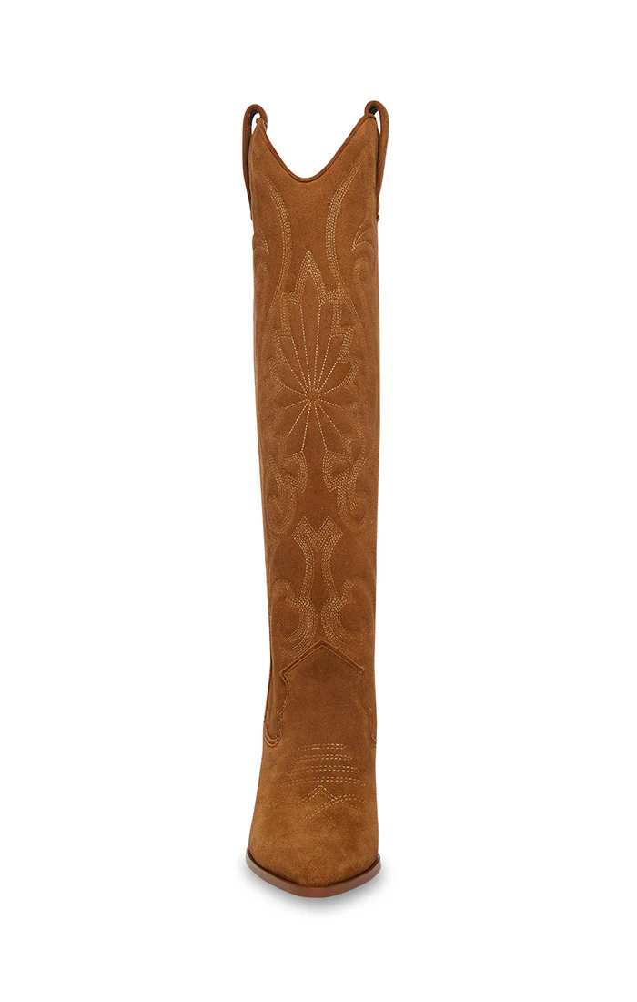 Lasso Western Boot ~ Chestnut Suede