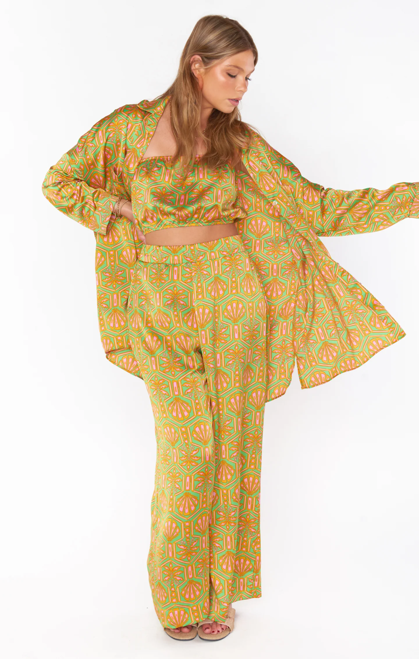 Landon Pants ~ Palm Deco