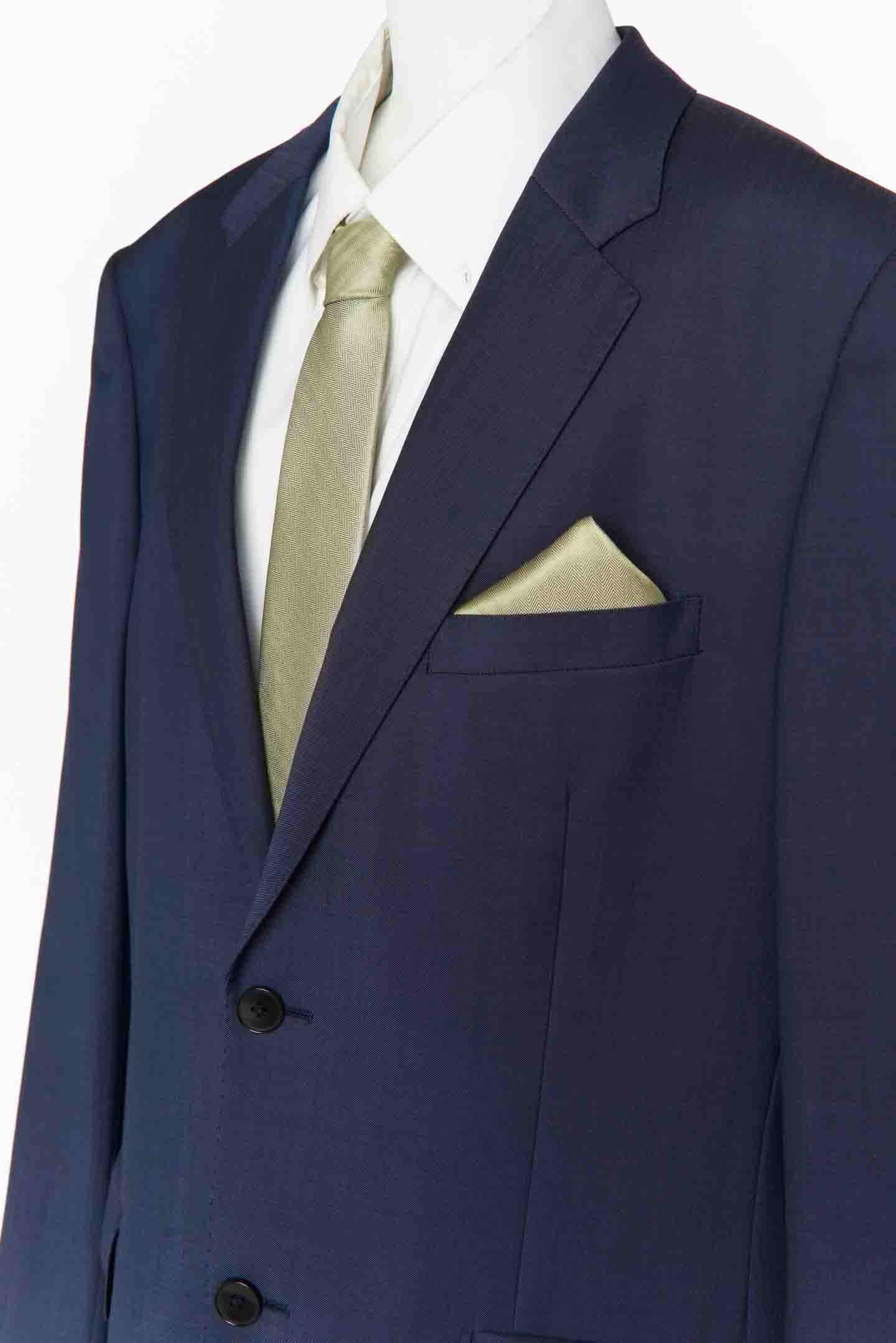 Sam Pocket Square ~ Moss Green Solid