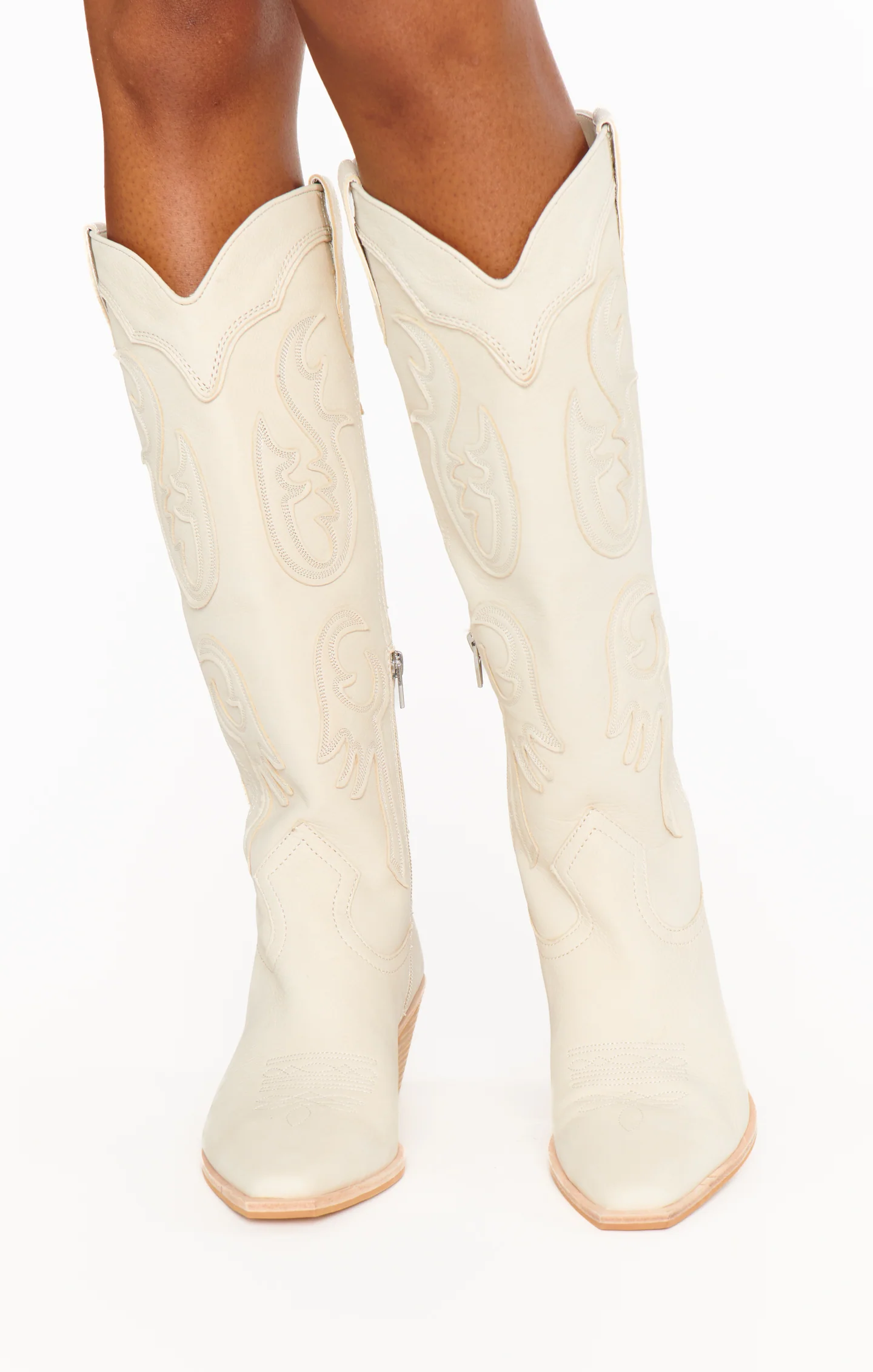 Dolce Vita Samsin Cowboy Boot ~ Ivory