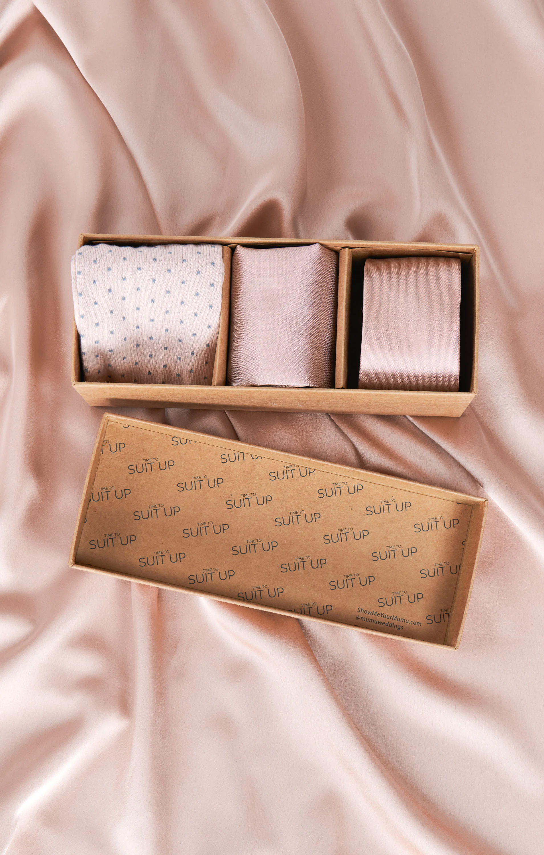 Mumu Weddings x Tie Bar Gift Box ~ Rose Gold Solid