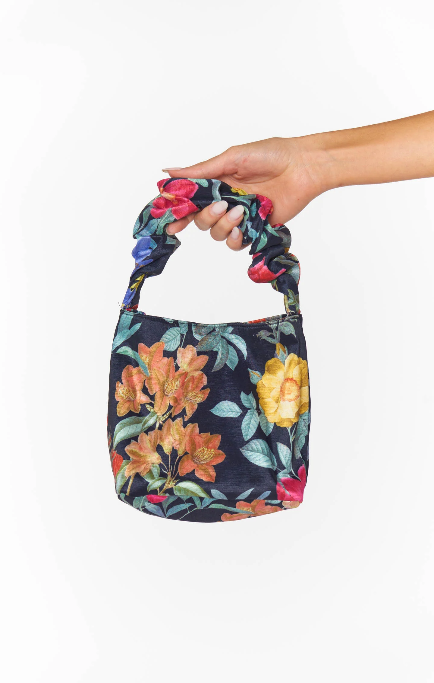 Charm Peony Black Taffeta