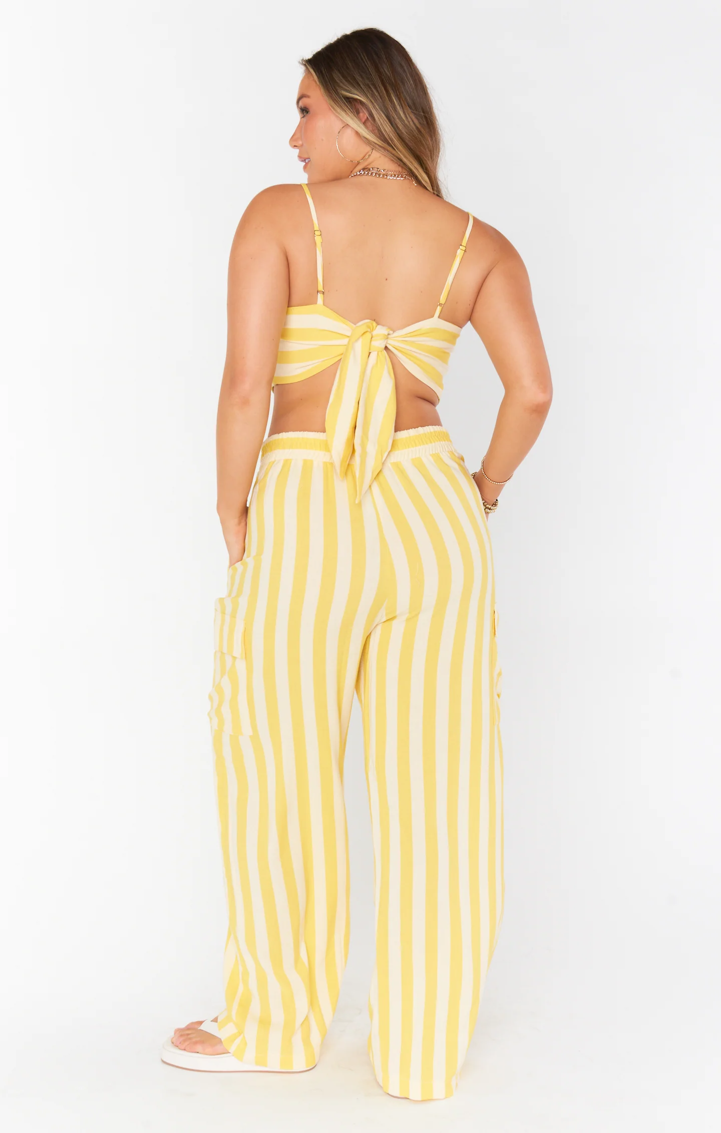 Sunny Striped Scarf Top