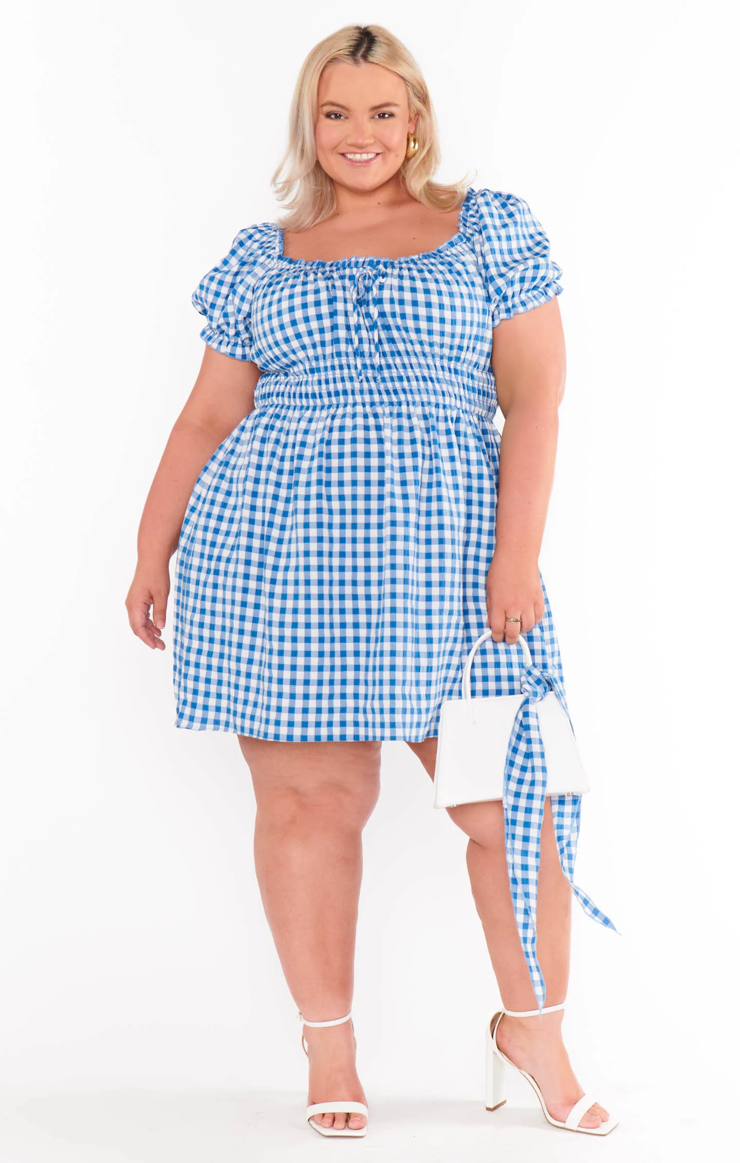Esme Mini Dress ~ Blue Bounty Gingham