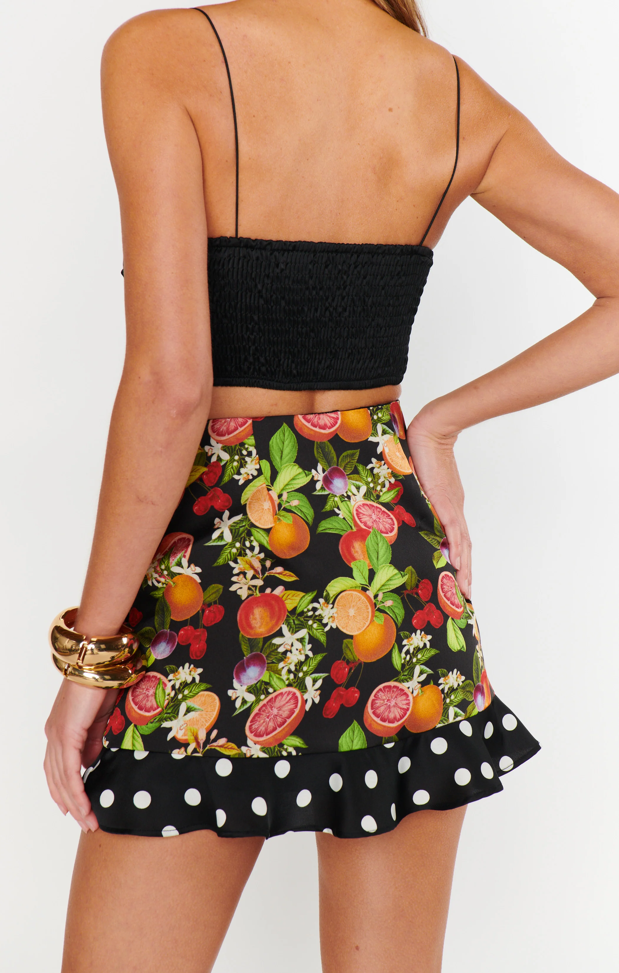 All Night Ruffle Skort ~ Tropical Sangria