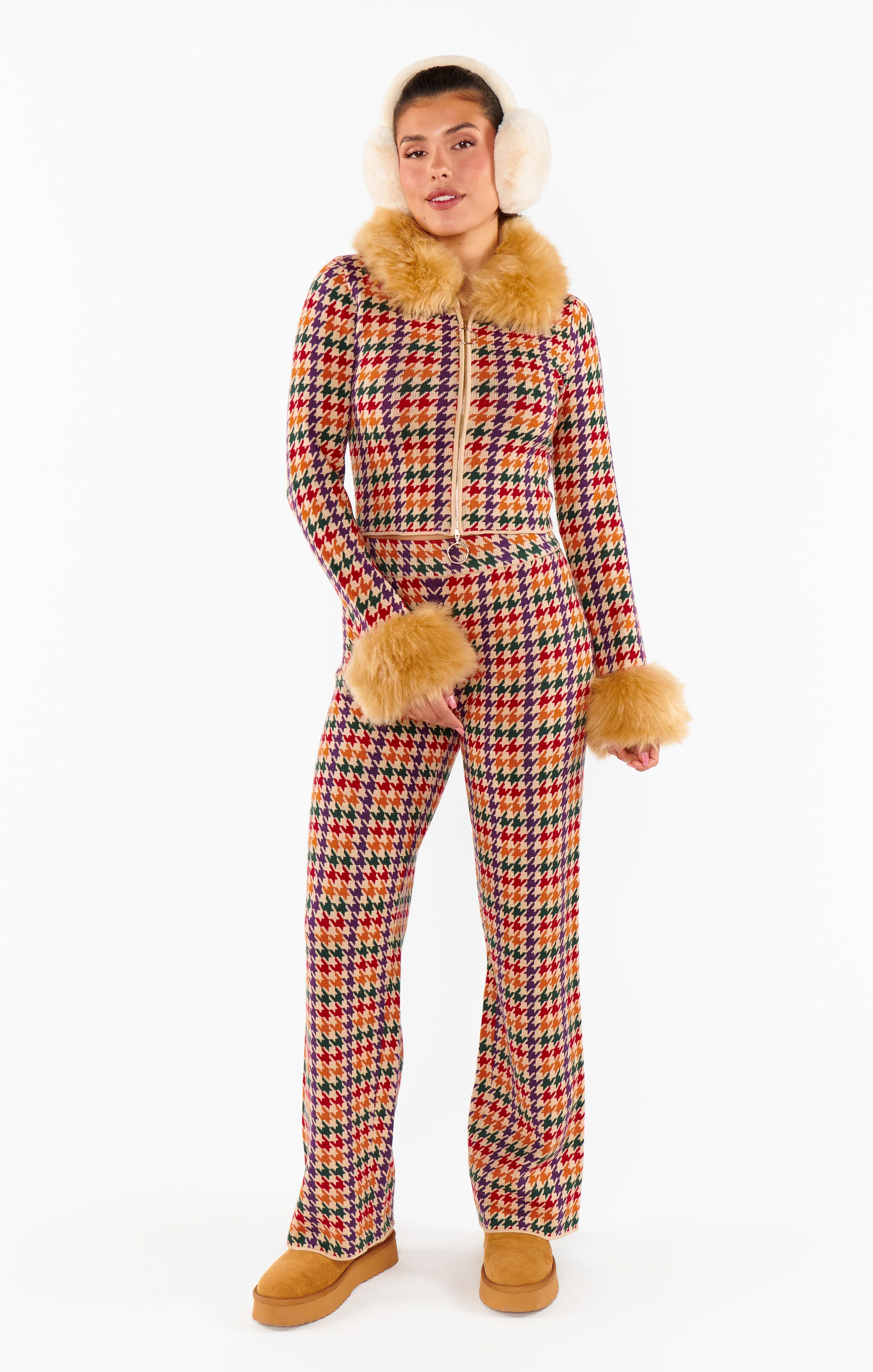 Everly Earmuff ~ Beige Faux Fur