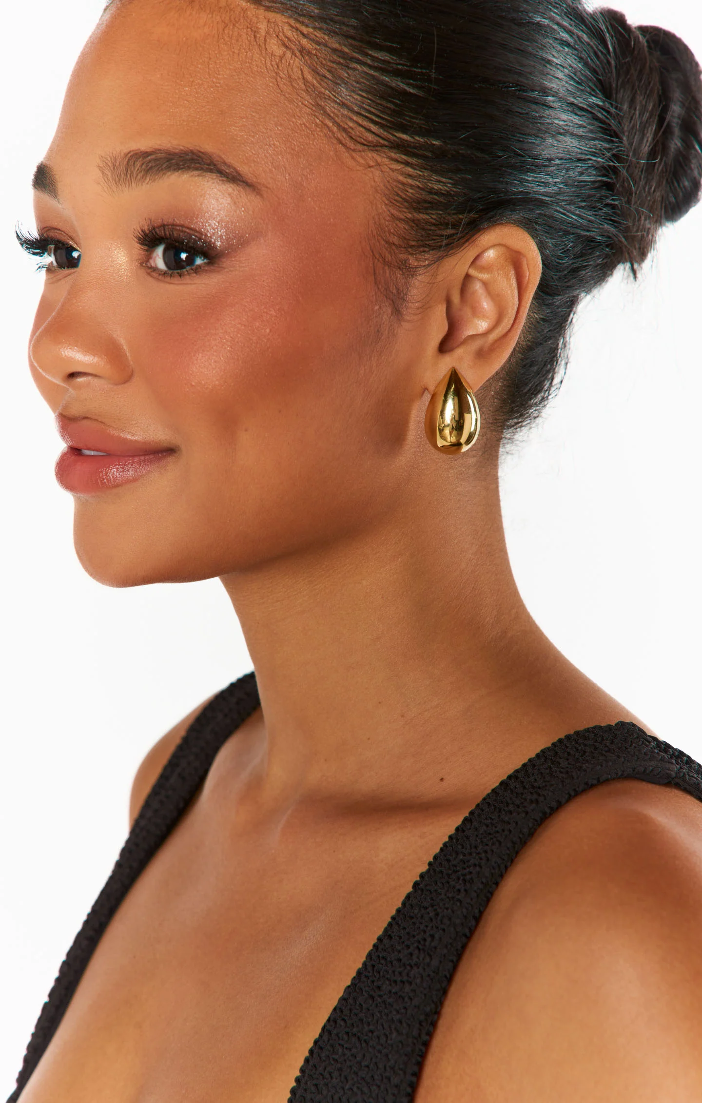 Faithy Jewels Large Teardrop Earring ~ Gold