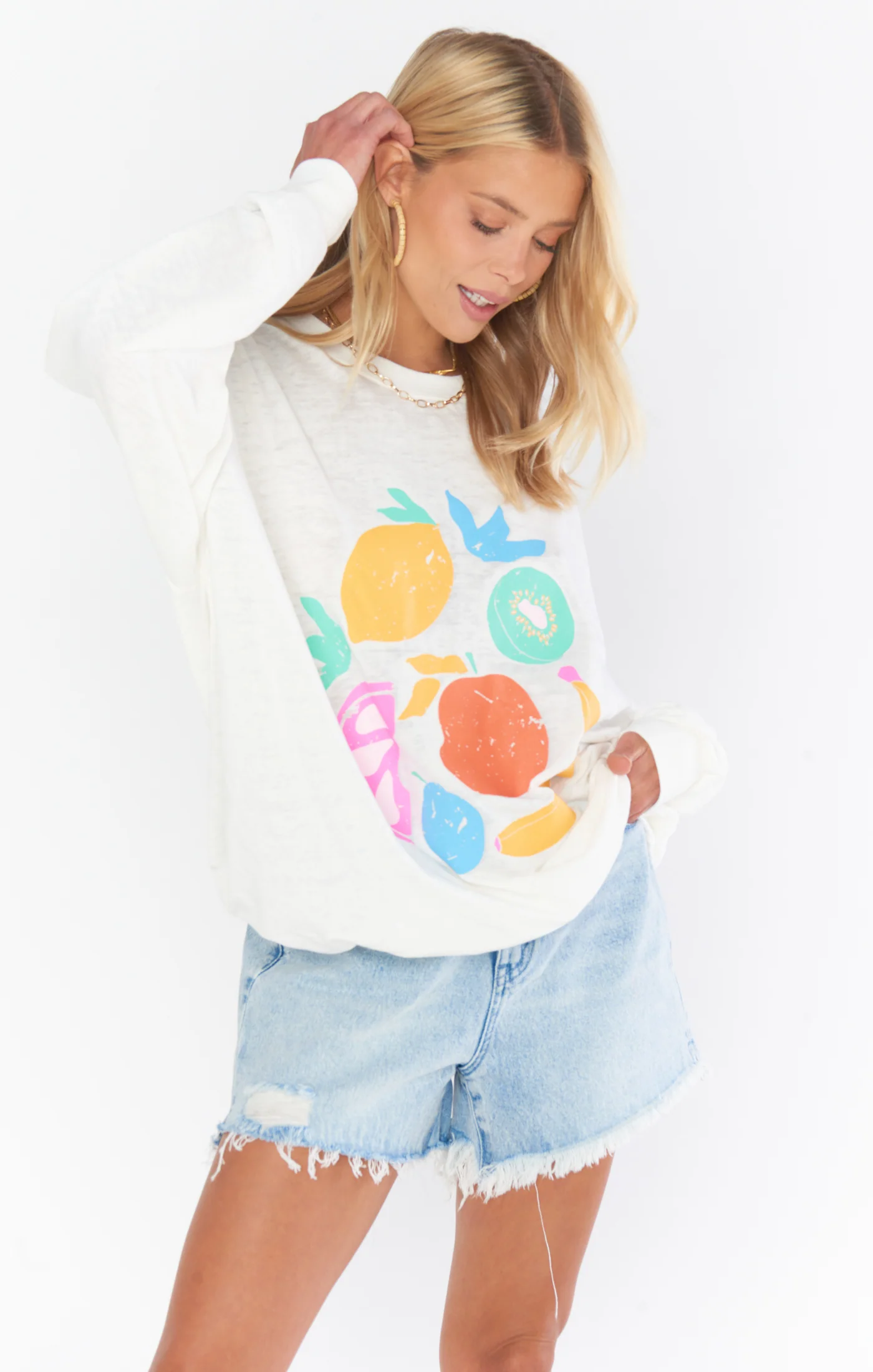 Fruit Graphic Sweatshirt