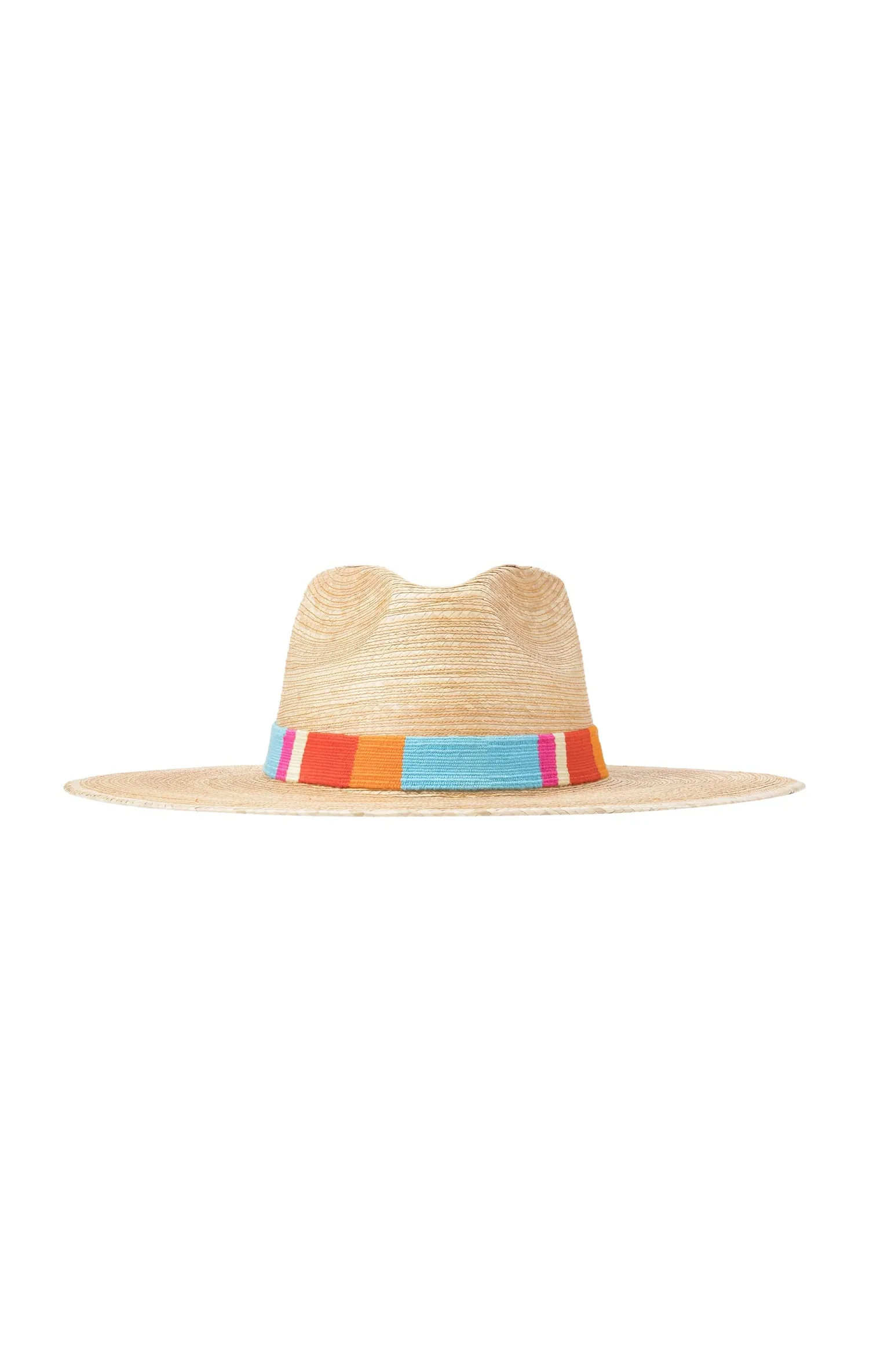 Sunshine Tienda Sandra Palm Hat ~ Rainbow