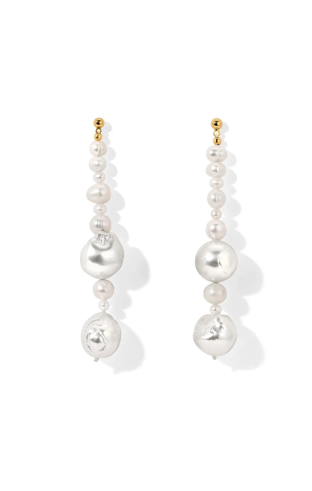 The Angela Pearl Earrings ~ Ivory