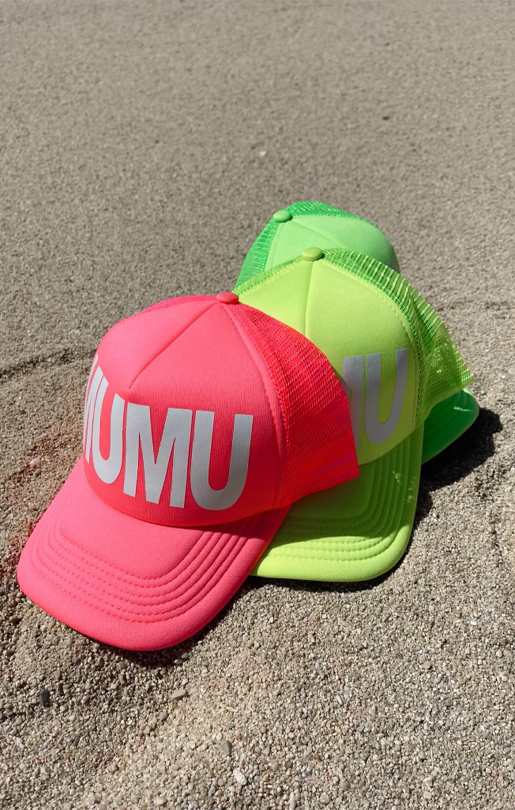 MUMU Trucker Hat ~ Neon Pink