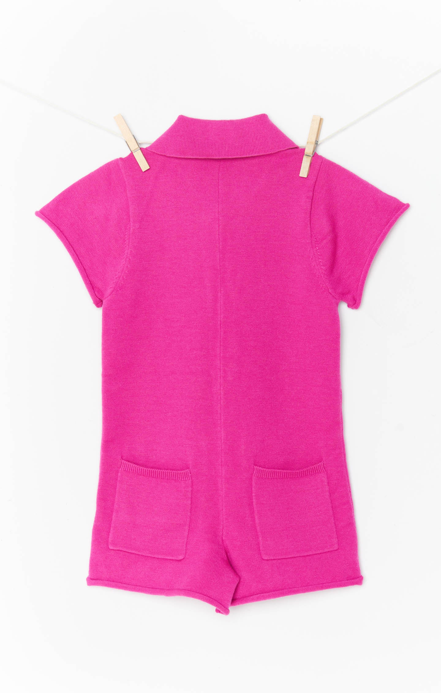 Mini Gio Sweater Romper ~ Hot Pink Knit