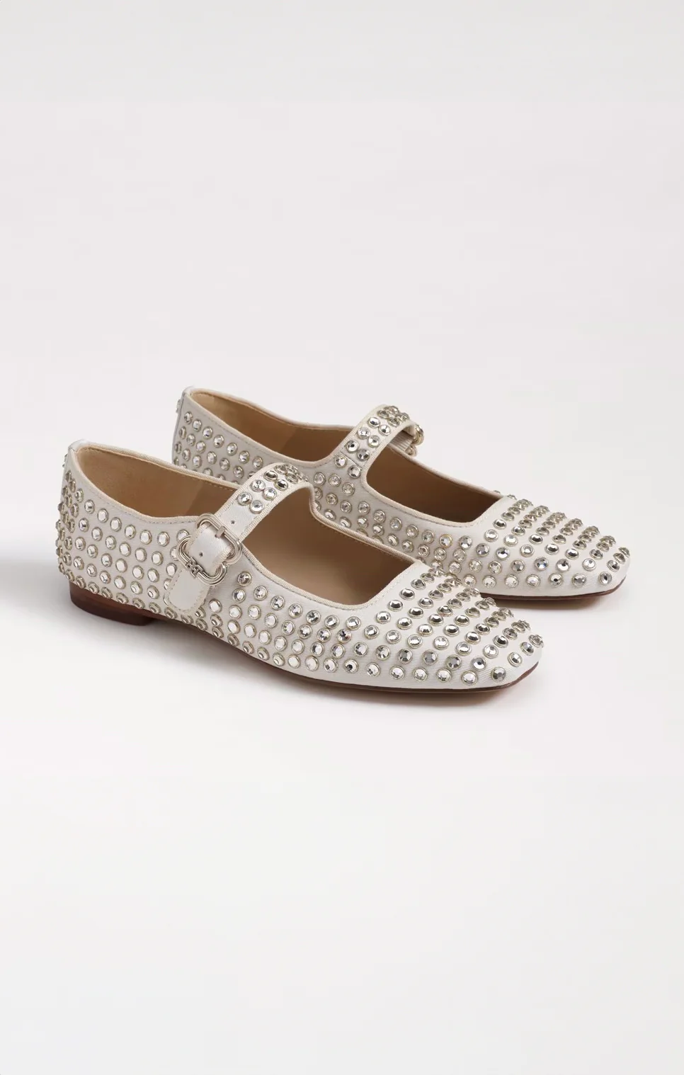 Sam Edelman Michaela Gem Ballet Flat ~ White