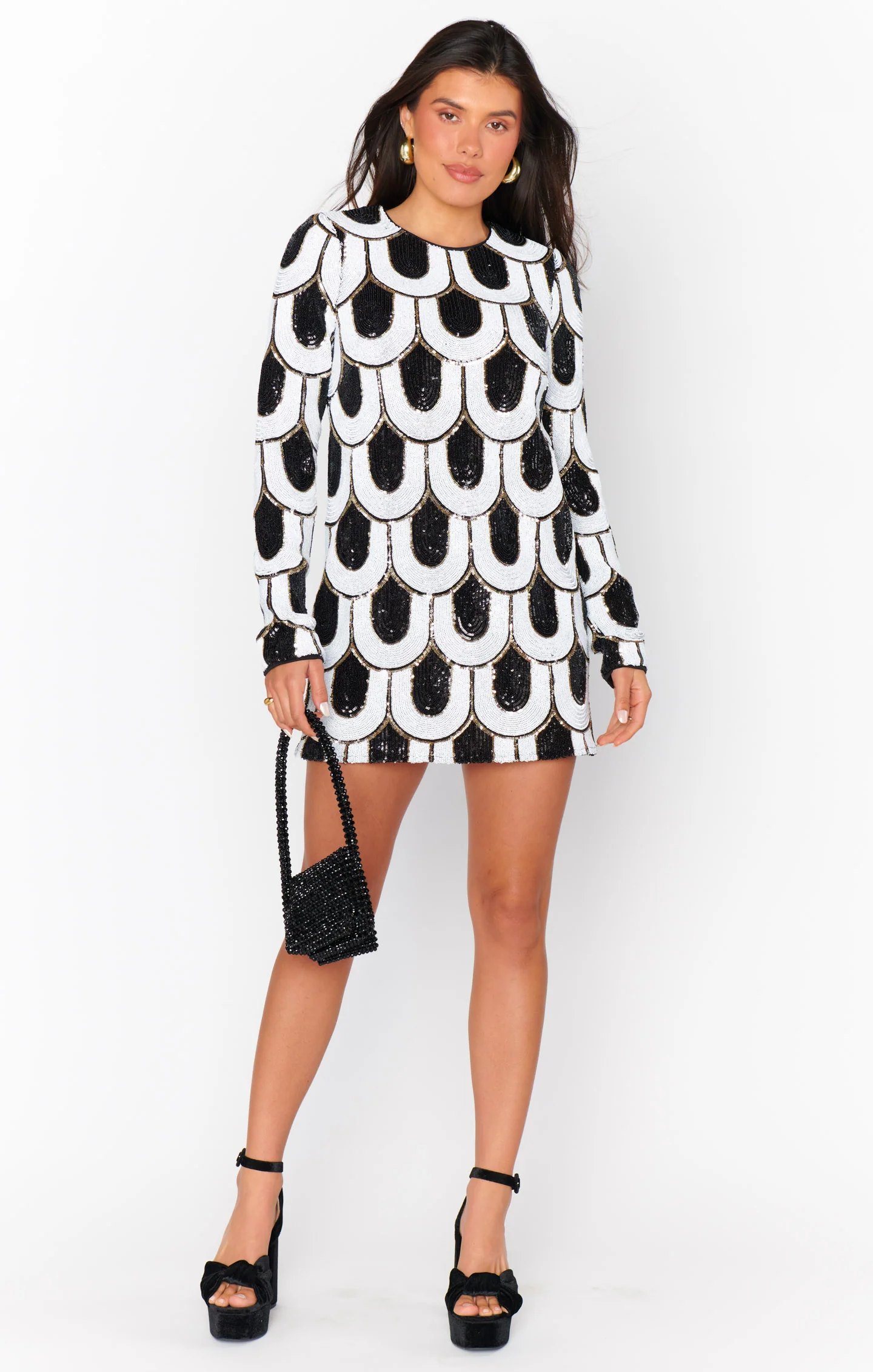 Elena Petite Dress ~ Classic Sequins