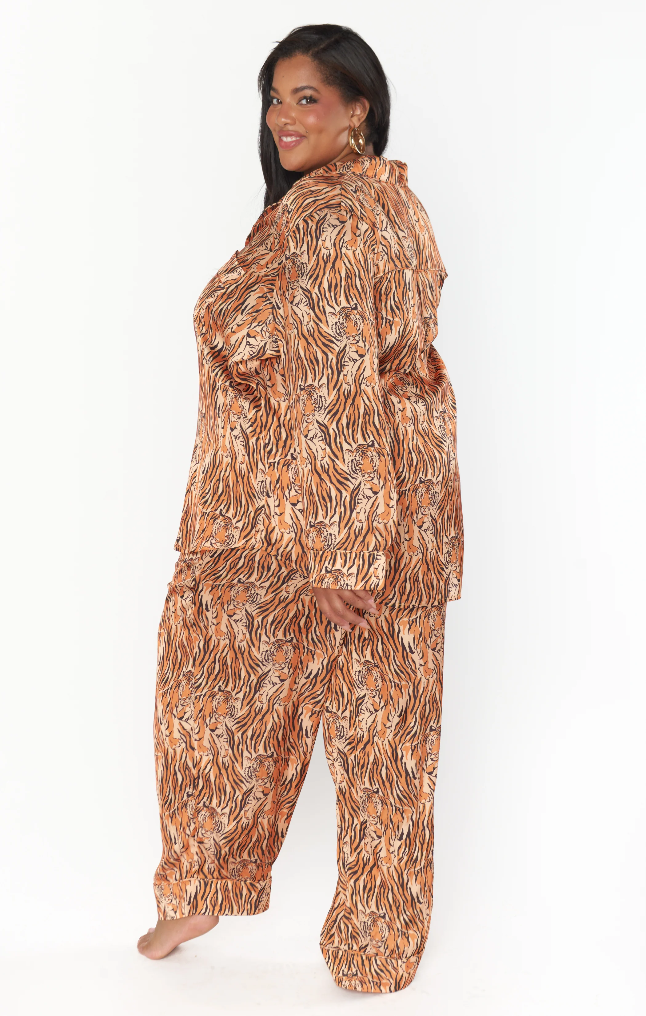 Elegant PJ Set ~ Patterned Tiger