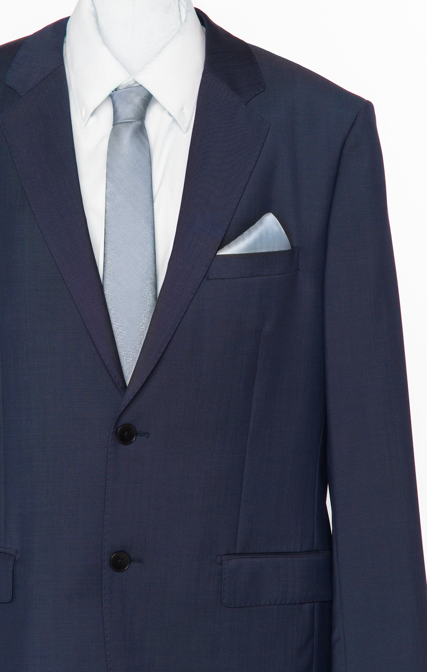 Nico Neck Tie ~ Steel Blue Solid