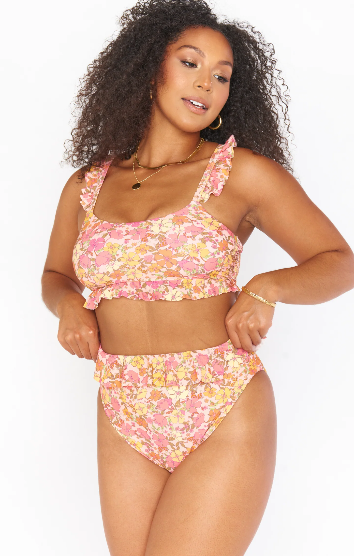 Island Ruffle Bottom ~ Pretty Poppy