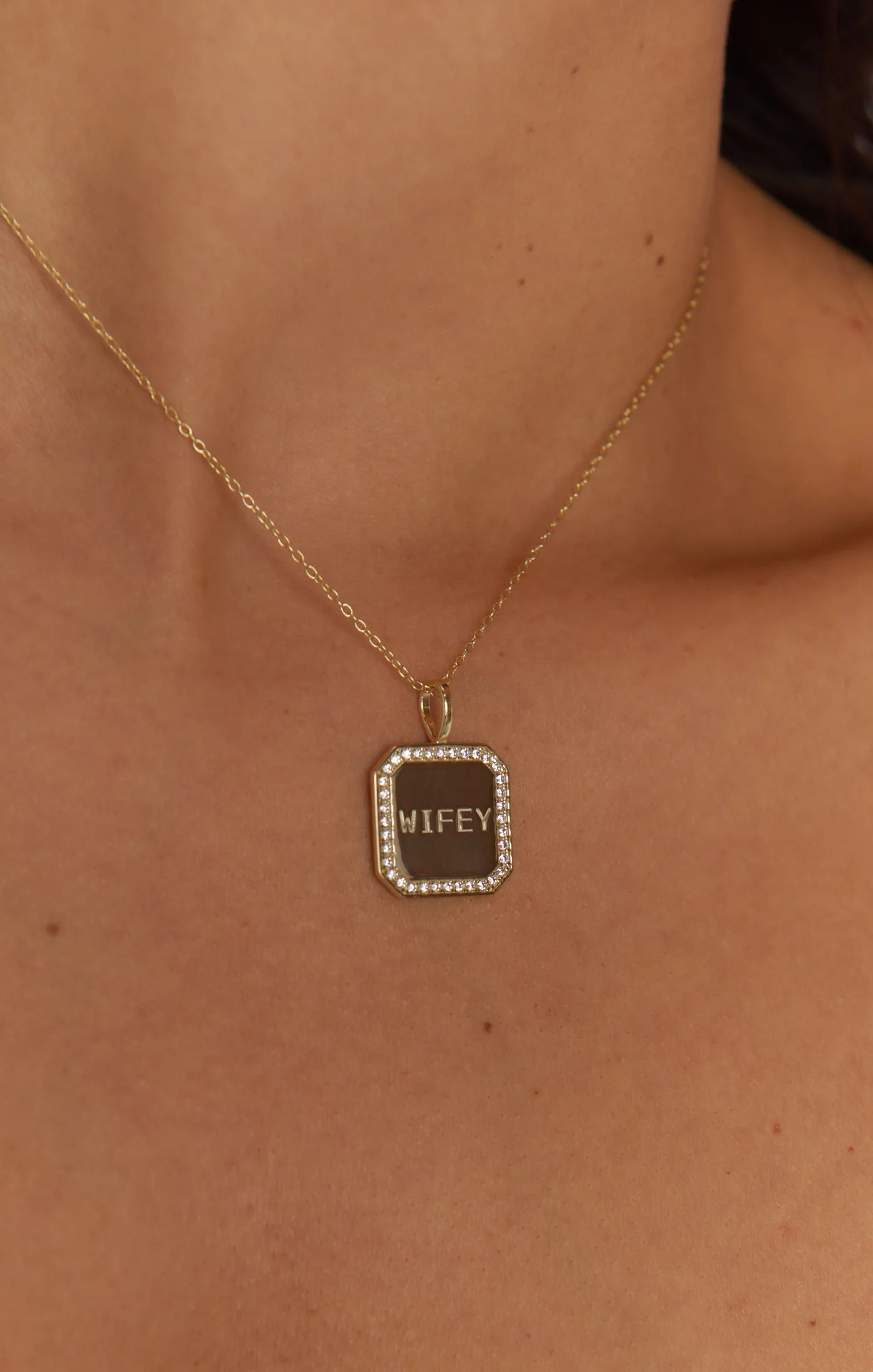 Wifey Necklace ~ 14K Gold Plated