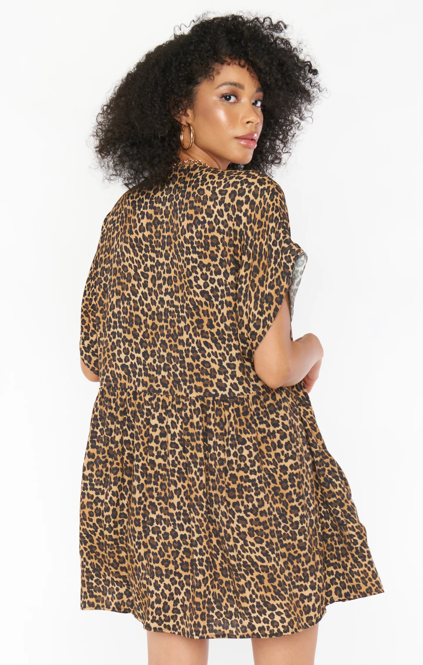 Odessa Dress ~ Latte Cheetah