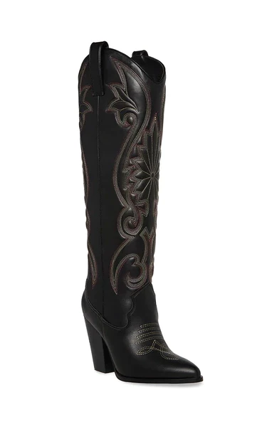 Steve Madden Lasso Western Boot ~ Black