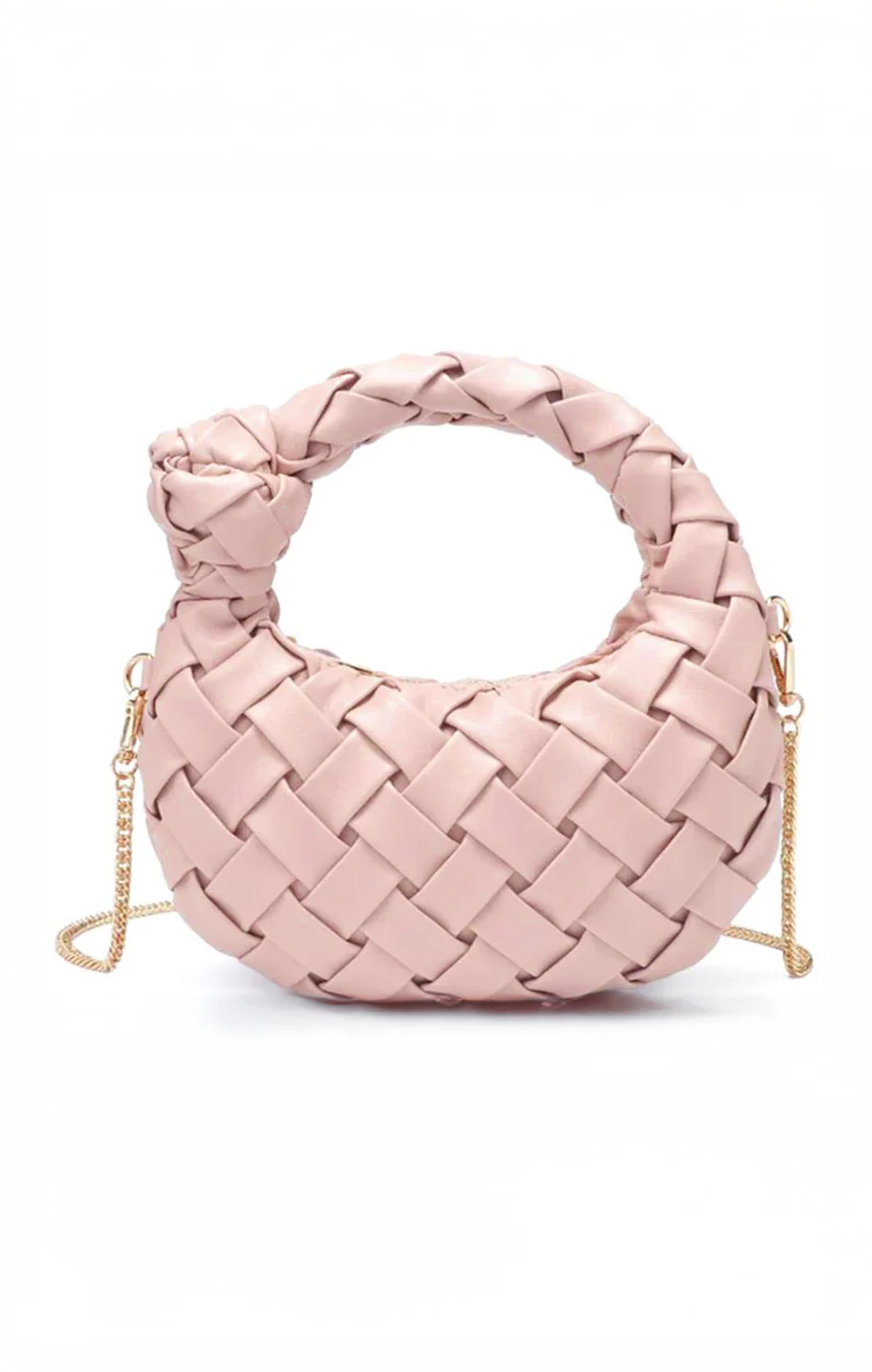 Winnie Woven Bag ~ Light Pink