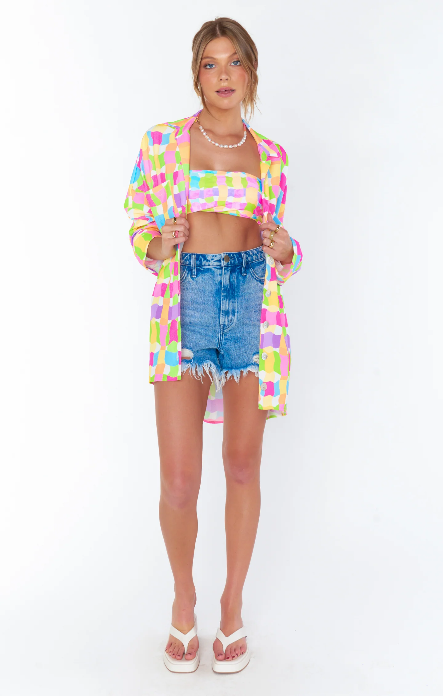 Neon Checkered Shirt