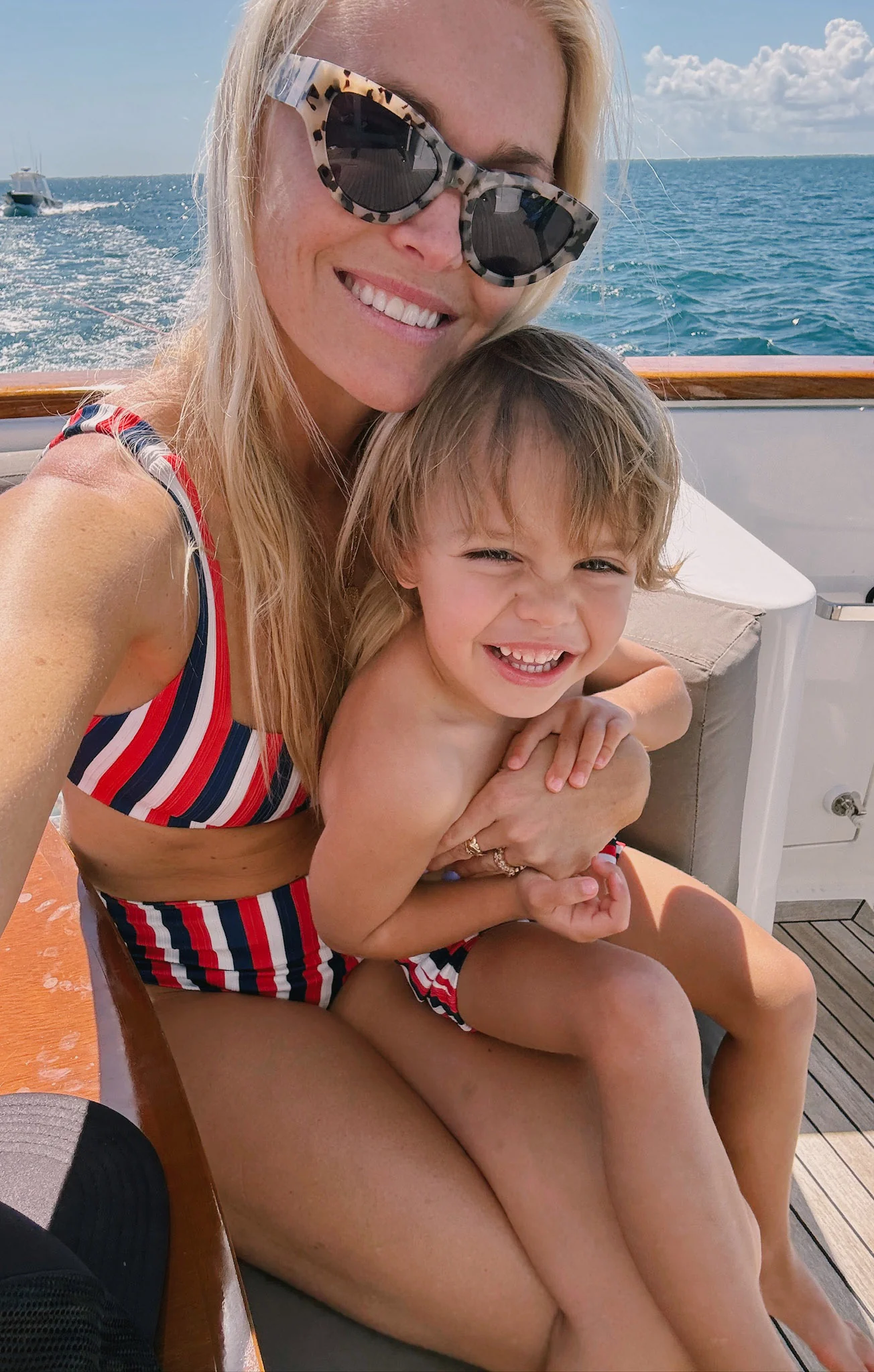 Lil Dude Shorts ~ Americana Stripe Micro Rib