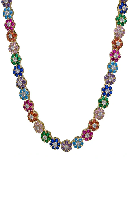 Bracha Bouquet Necklace ~ Rainbow