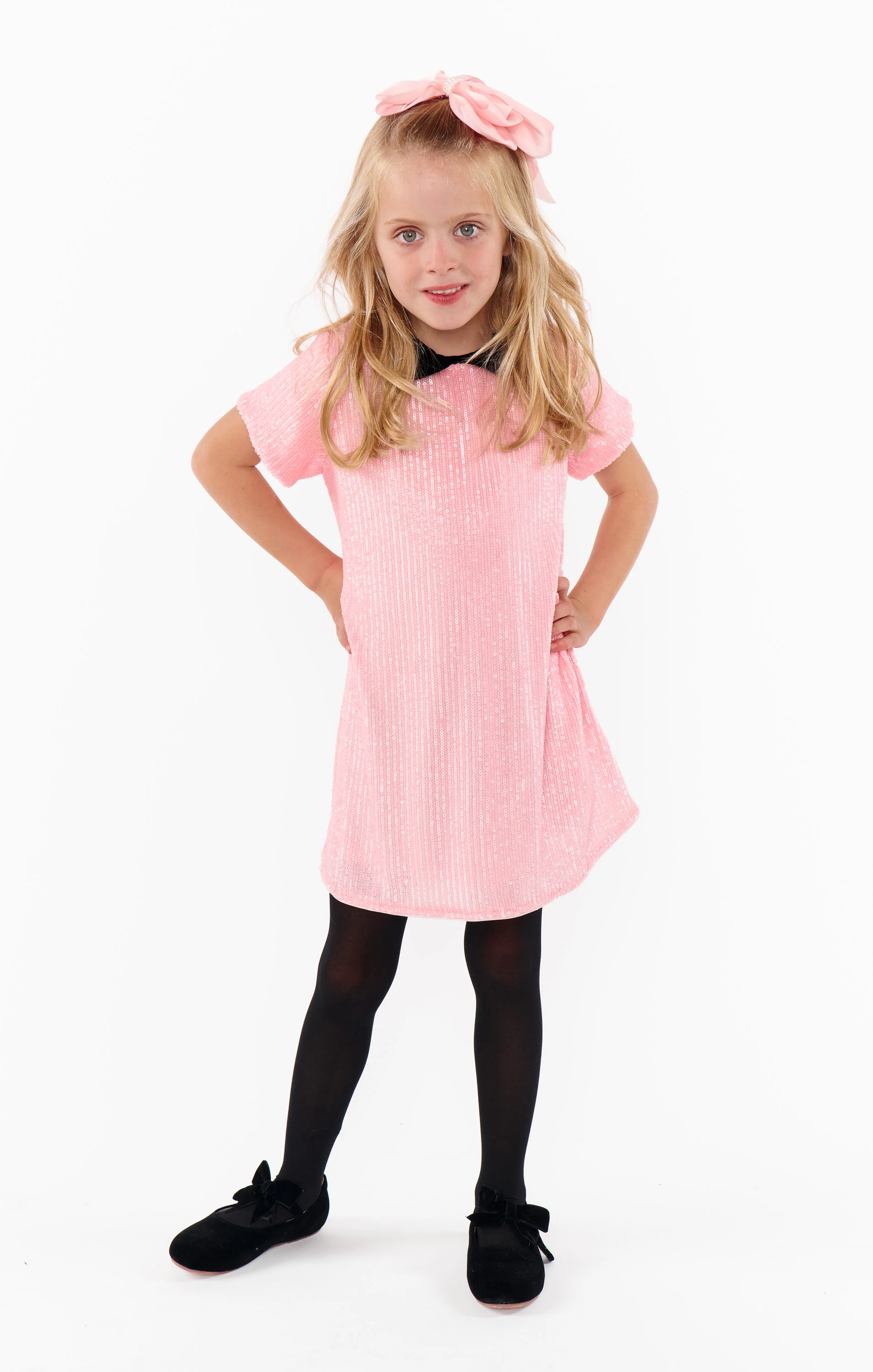 Sweet Sparkle Dress ~ Pink Sequins