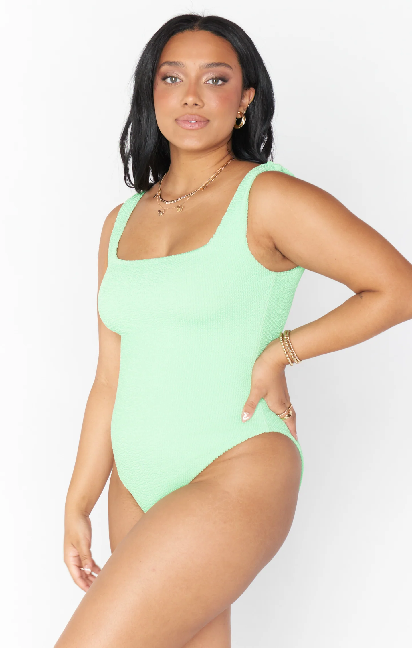 The Scrunch One Piece ~ Green Melon