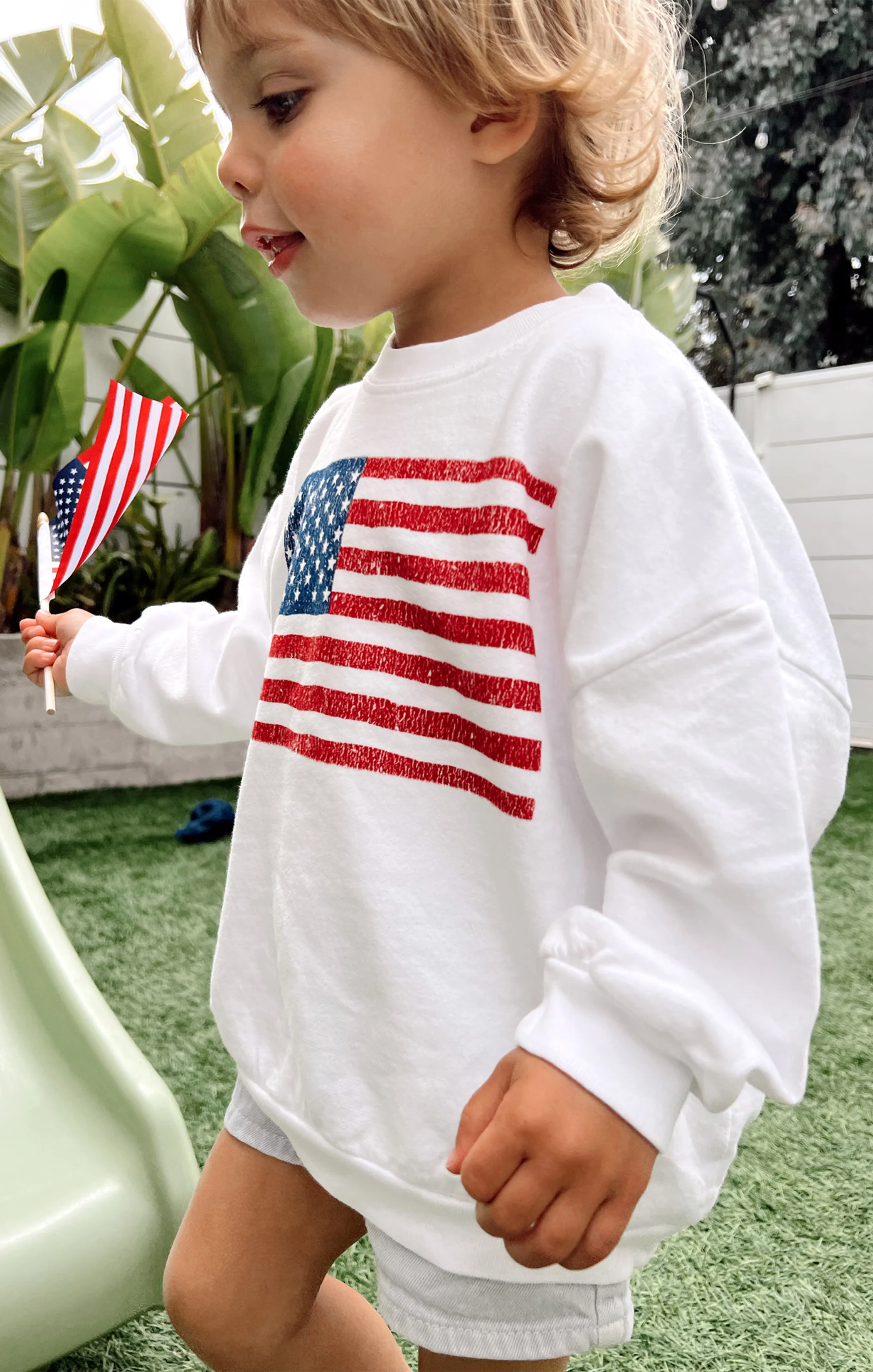 Davis Sweatshirt ~ American Flag