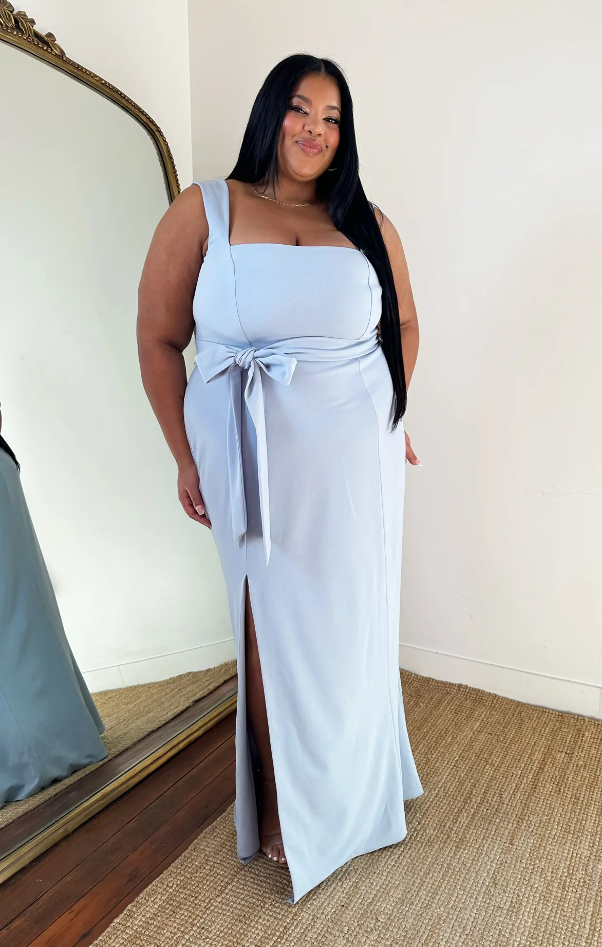 Modern Dress ~ Deep Sky Blue Stretch