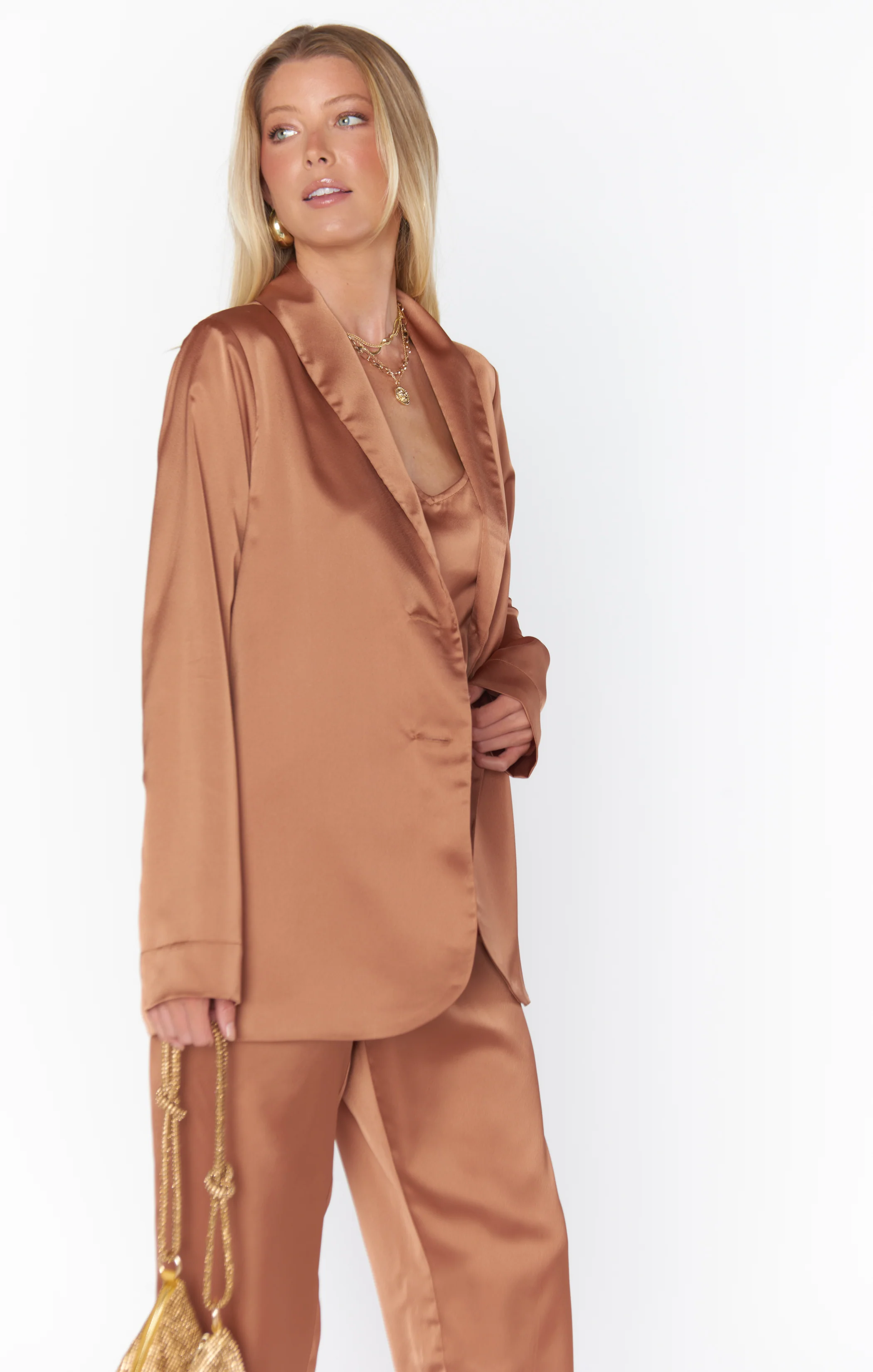 Felix Blazer ~ Copper Satin