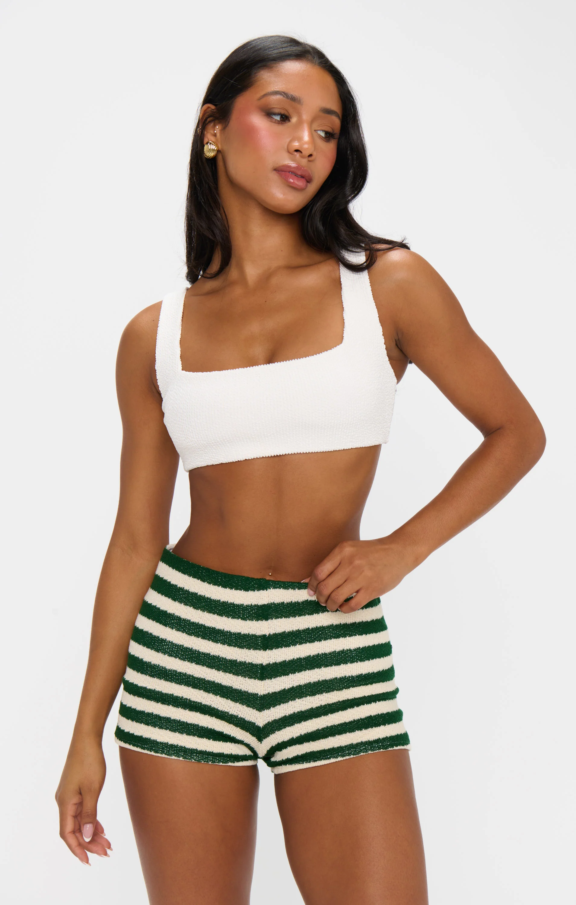 Ziggy Shorts ~ Lucky Stripe Knit
