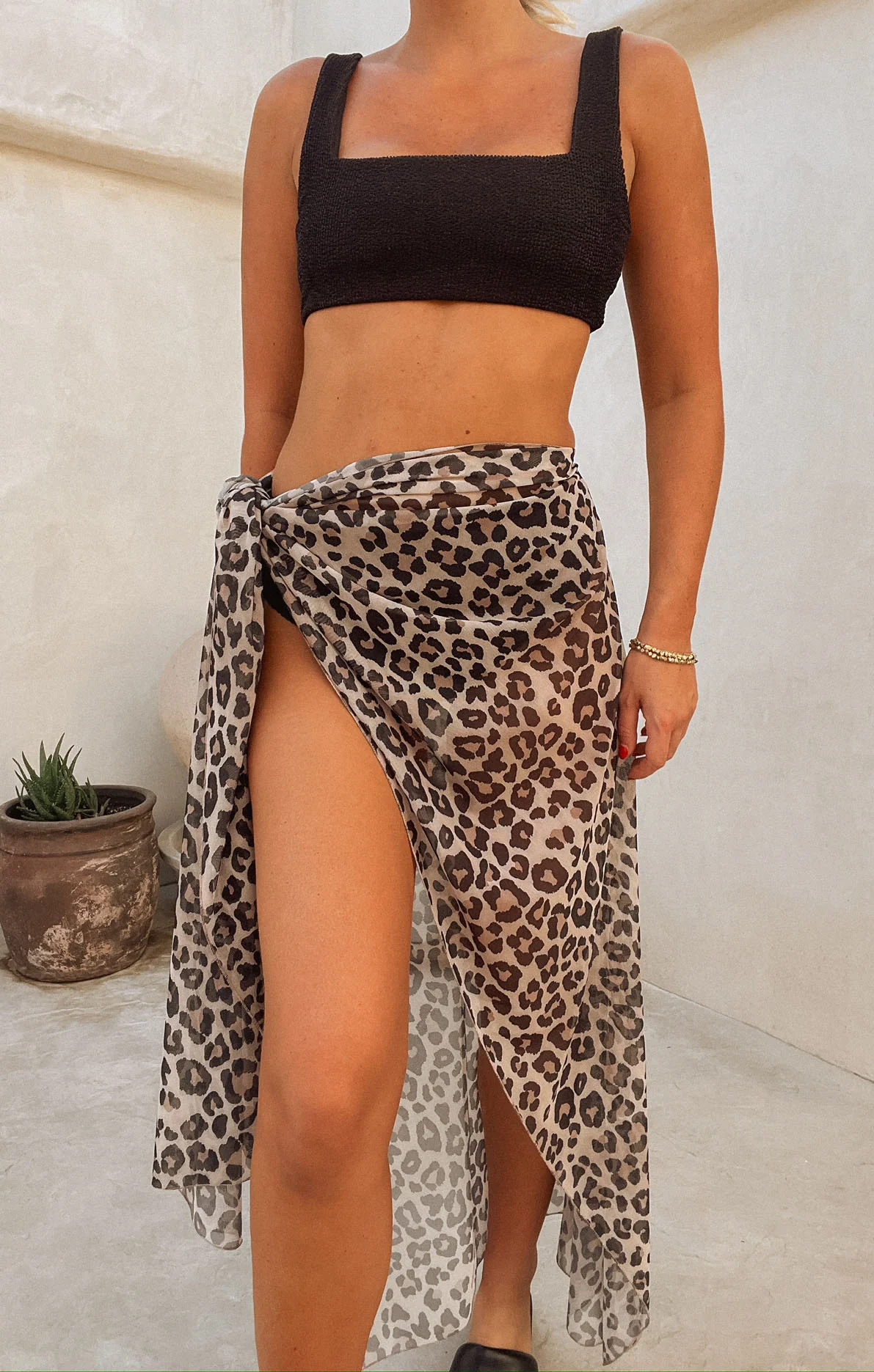 Universal Sarong ~ Cheetah Mesh
