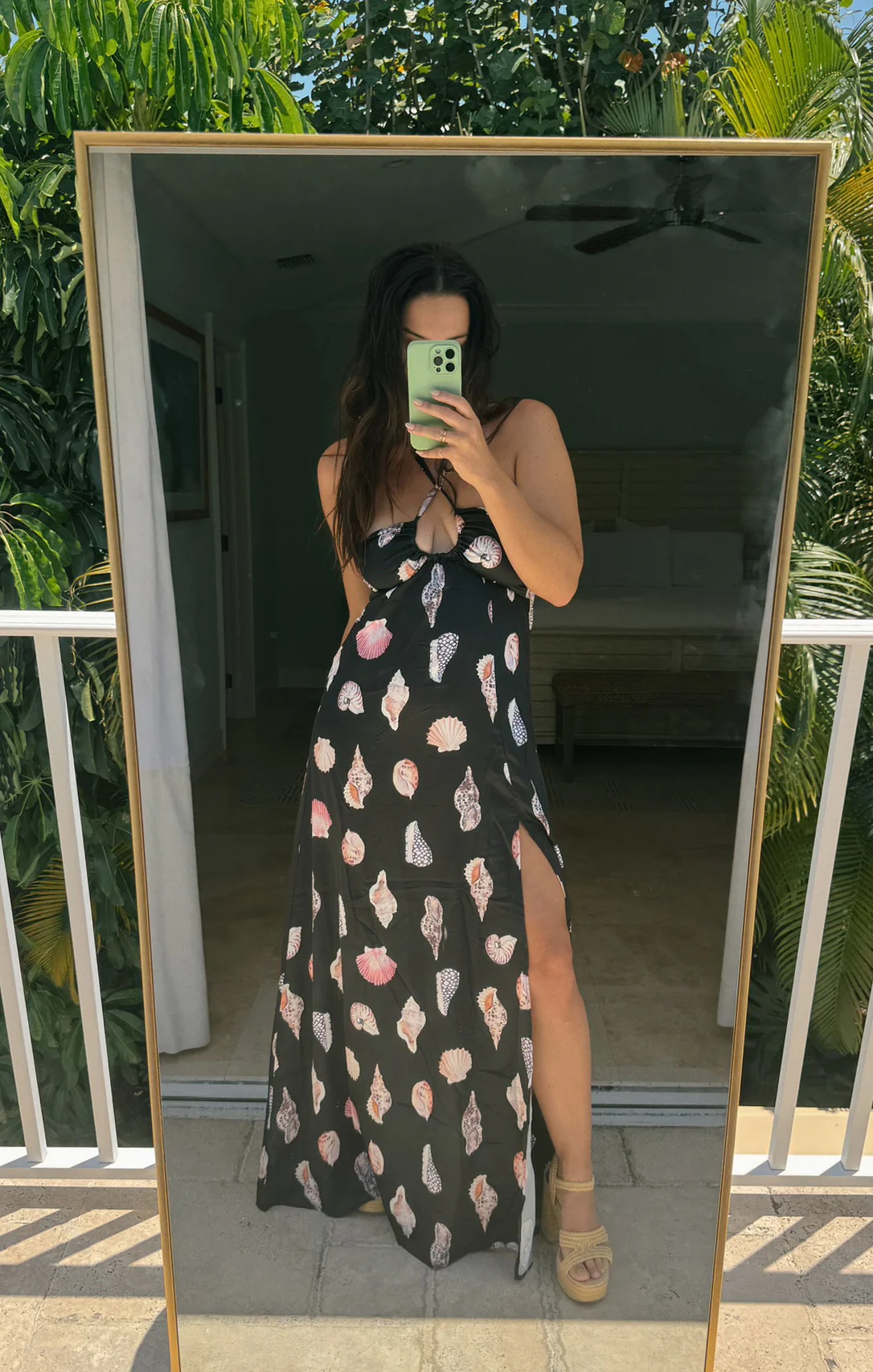 Milos Maxi Dress ~ Black Shell Luxe Satin