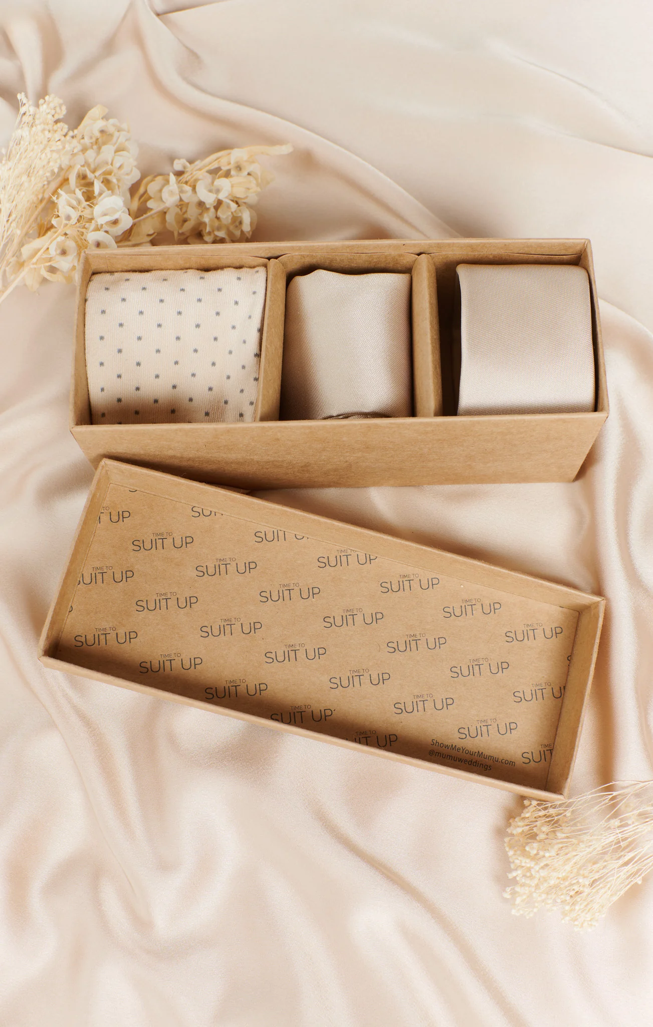 Mumu Weddings x Tie Bar Gift Box ~ Champagne Solid