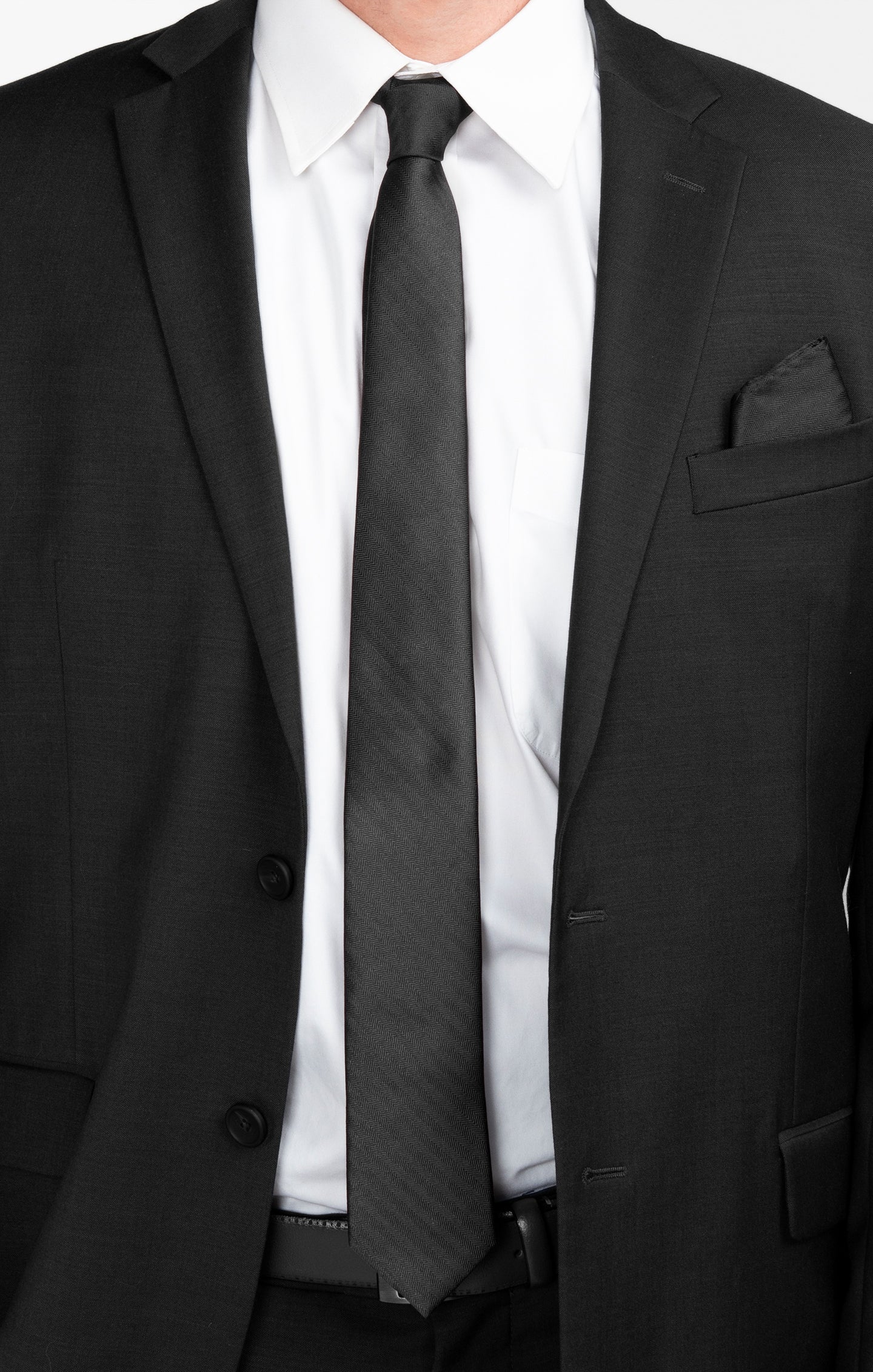 Nico Neck Tie ~ Black Solid