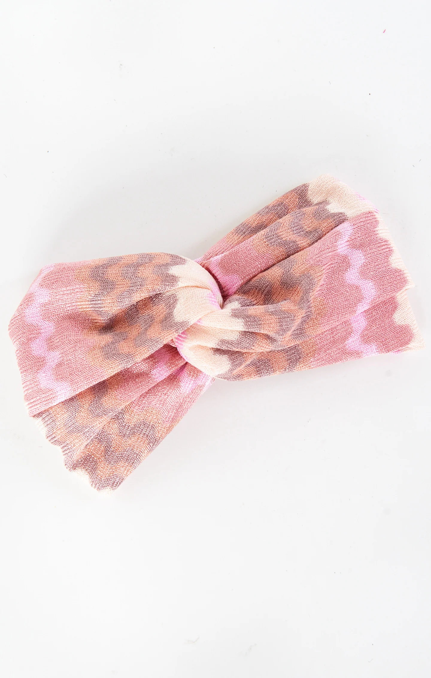 Imogen Headband ~ Pink Groovy Knit