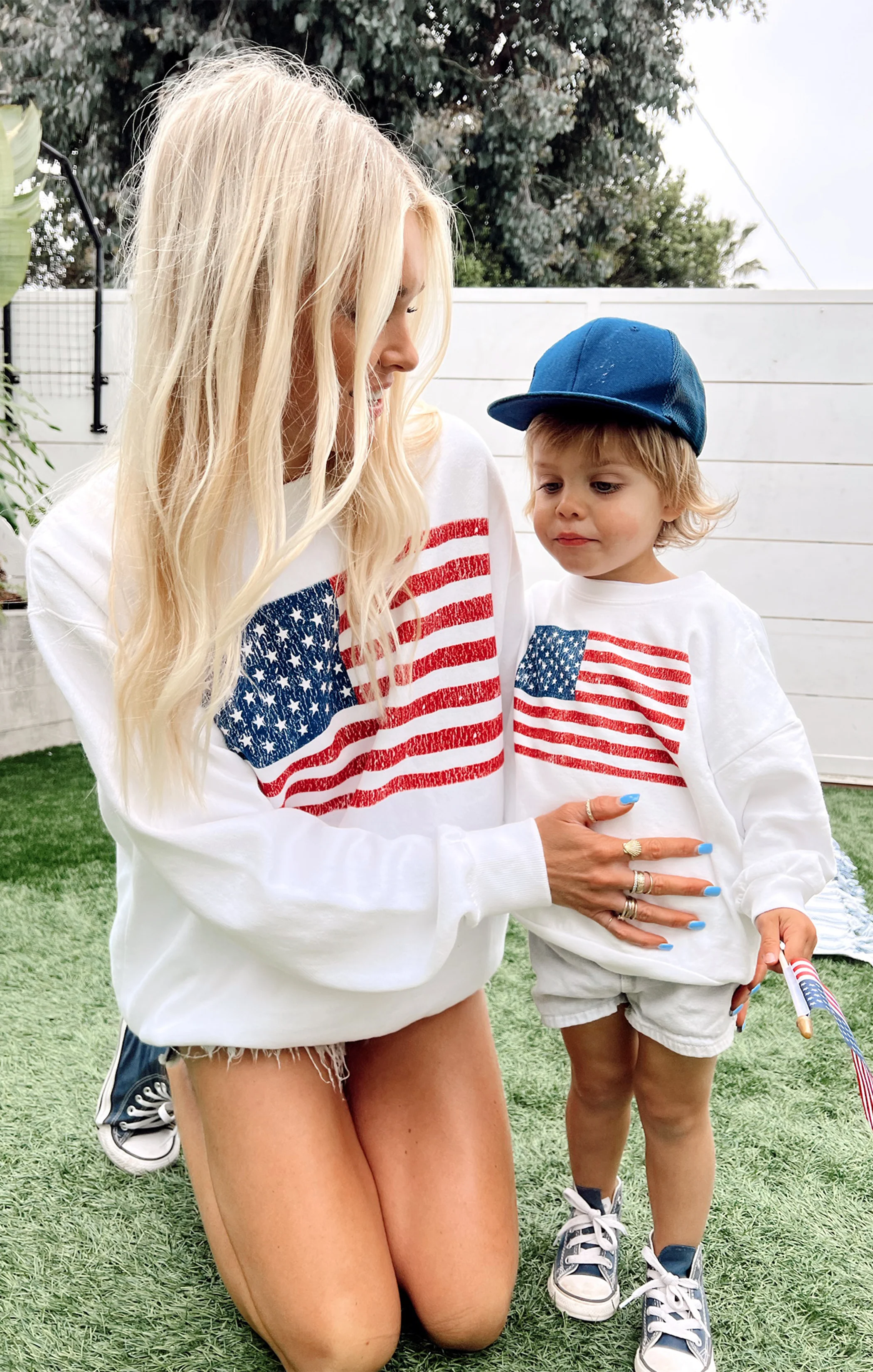 Davis Sweatshirt ~ American Flag