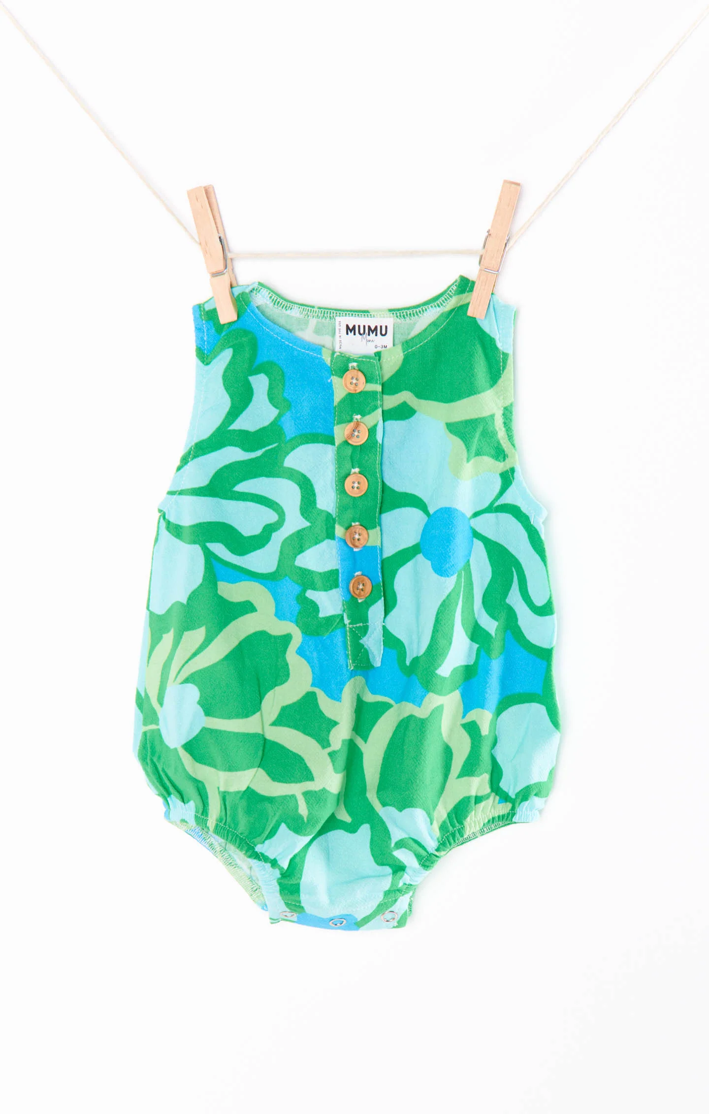 Rowan Onesie ~ Abstract Poppy
