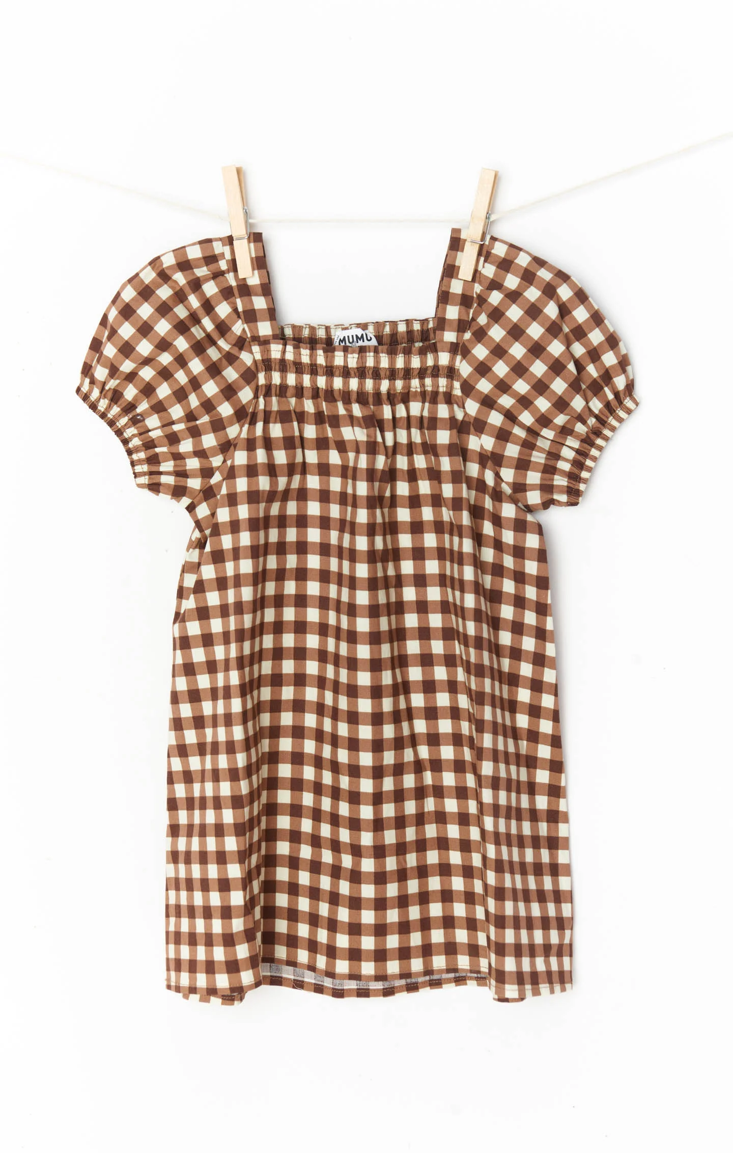 Anna Dress ~ Brown Gingham