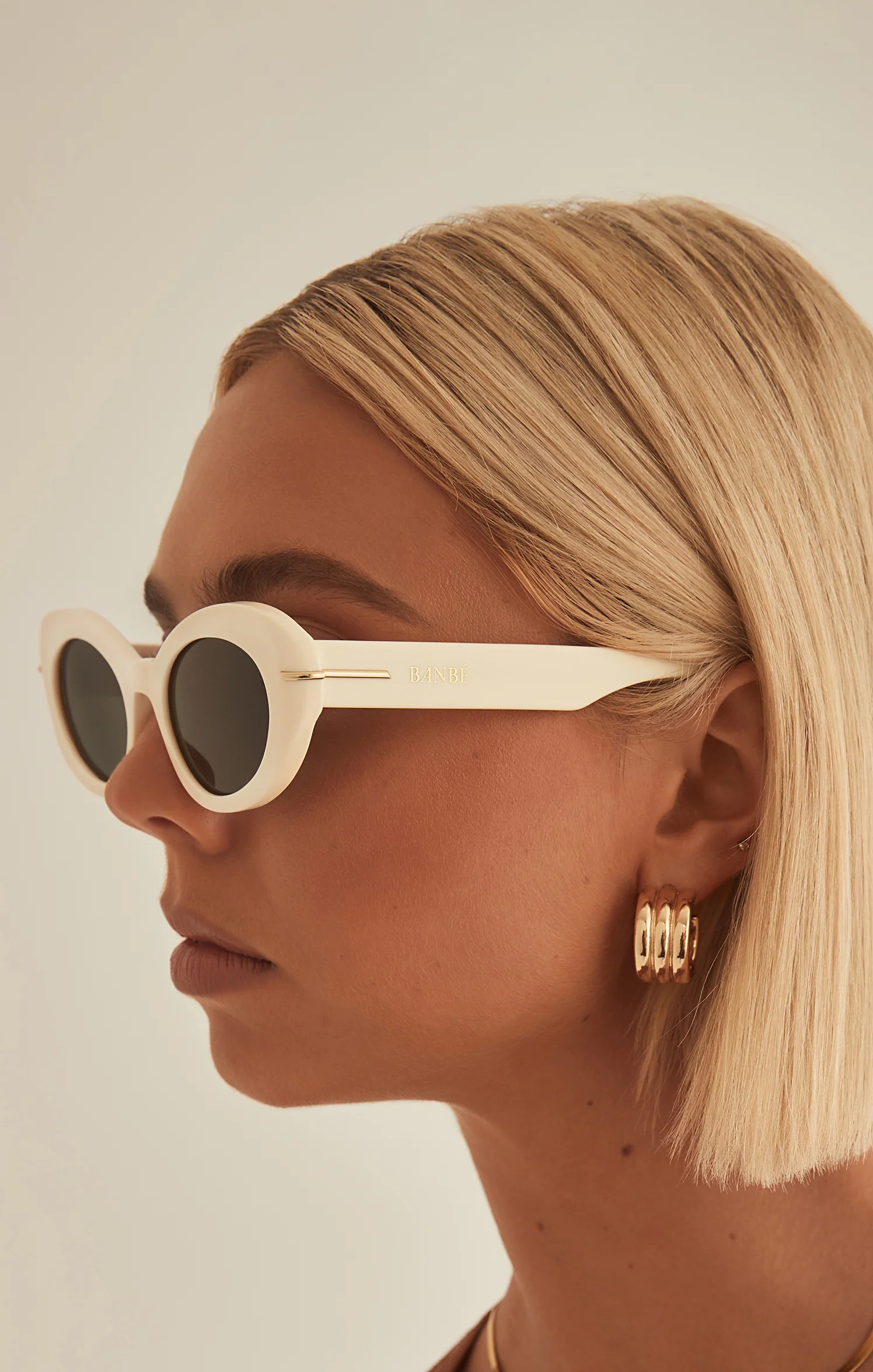Bebé Eyewear The Rocha Sunglasses ~ Cream Ink