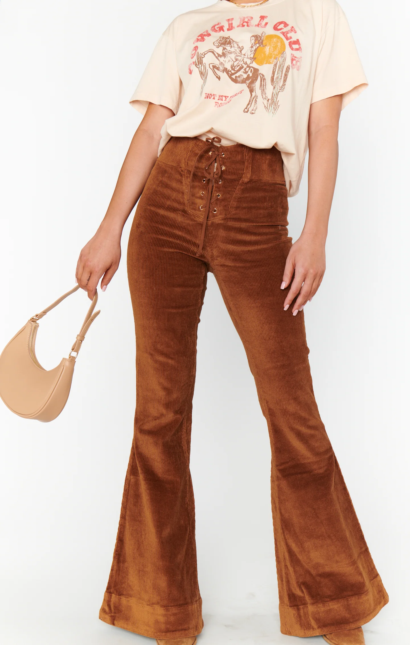 Cam Cam Bells ~ Saddle Brown Corduroy