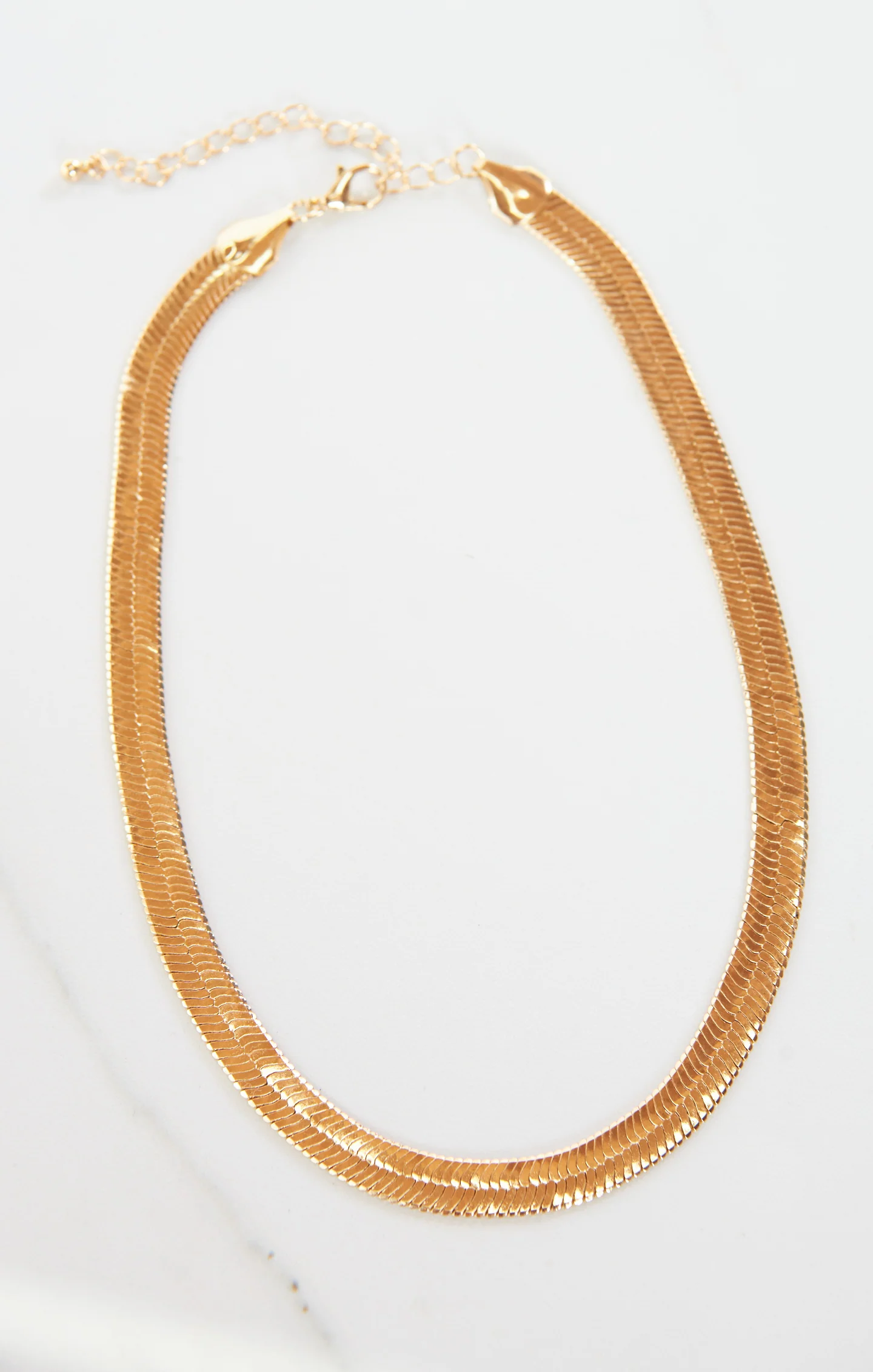 Thick Snake Chain Necklace ~ Gold
