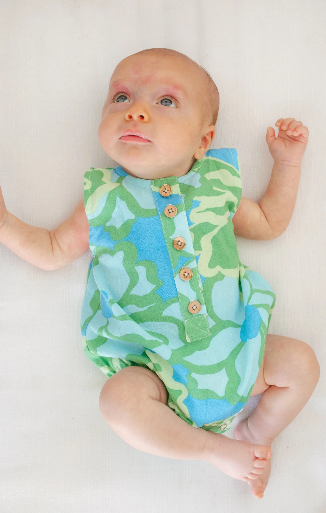 Rowan Onesie ~ Abstract Poppy